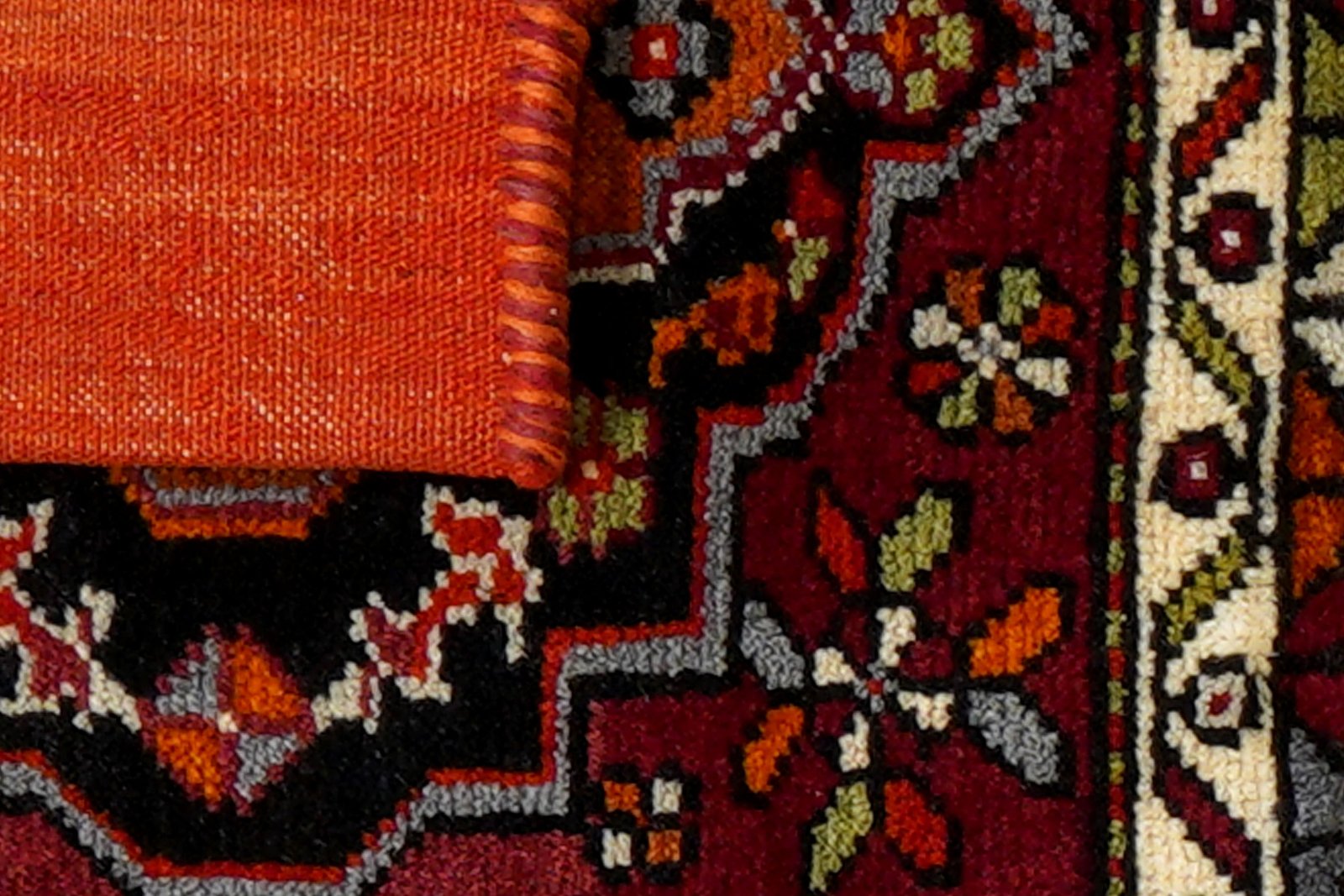 Khorjin — Handmade, 53x128 cm, Red, 100% Virgin Wool | View 8