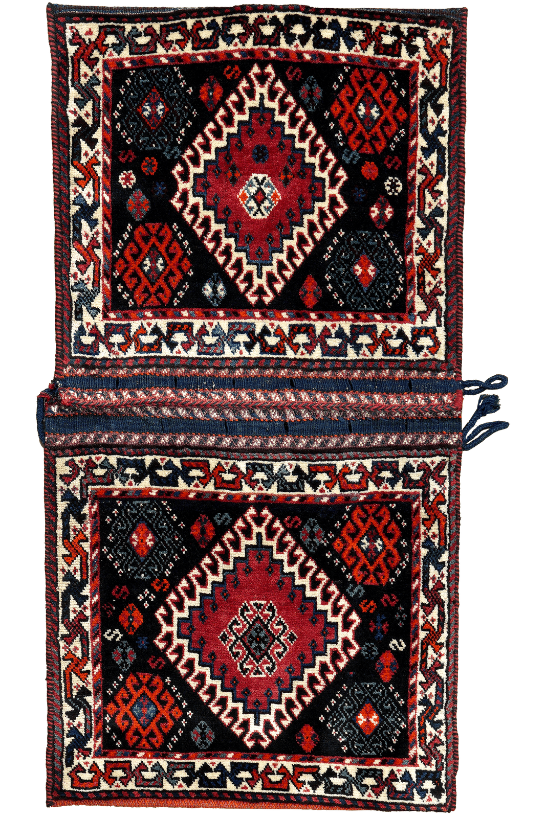 Khorjin — Handmade, 63x111 cm, Blue, 100% Virgin Wool | Main view