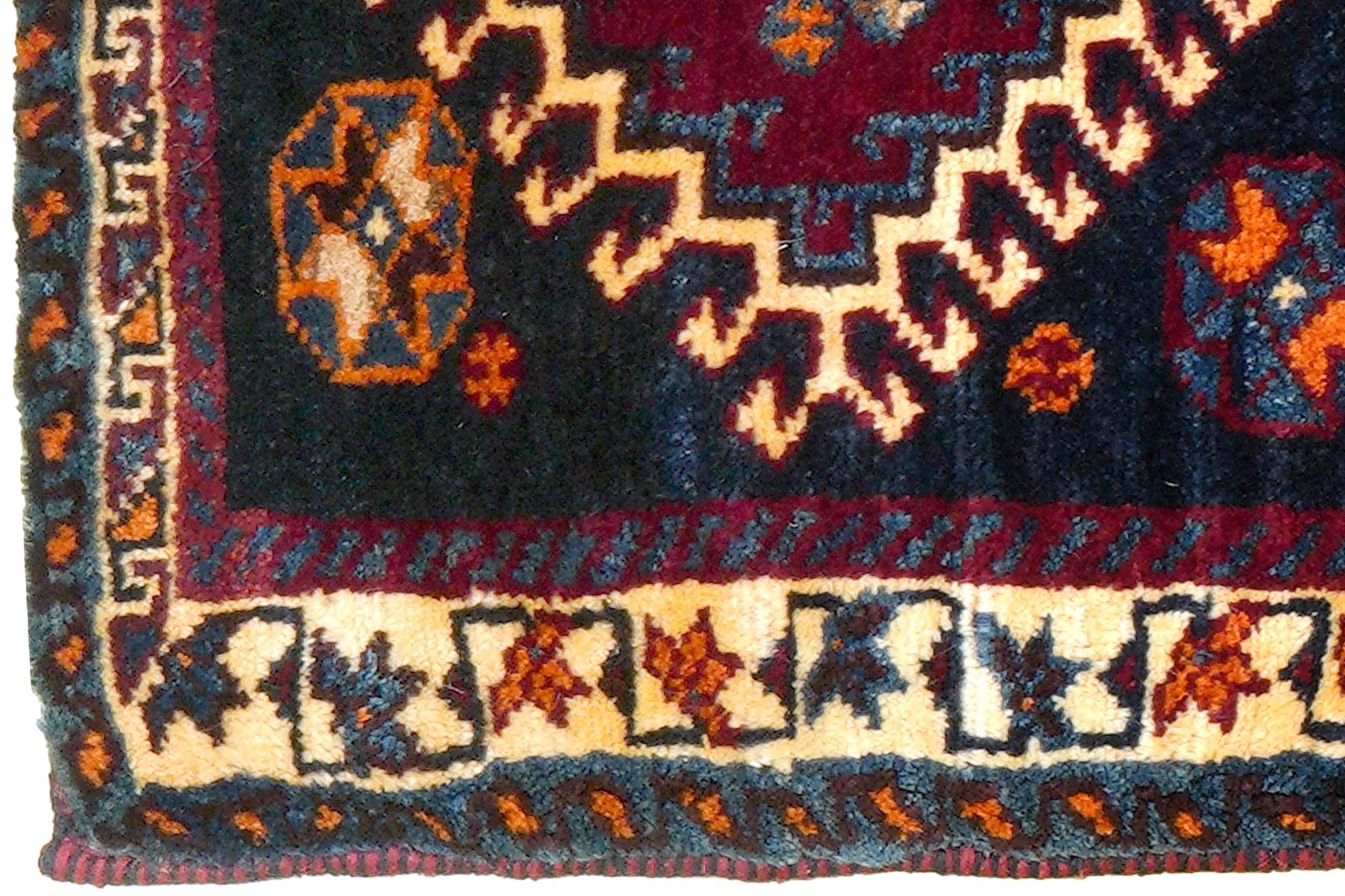 Khorjin — Handmade, 64x100 cm, Blue, 100% Virgin Wool | View 4