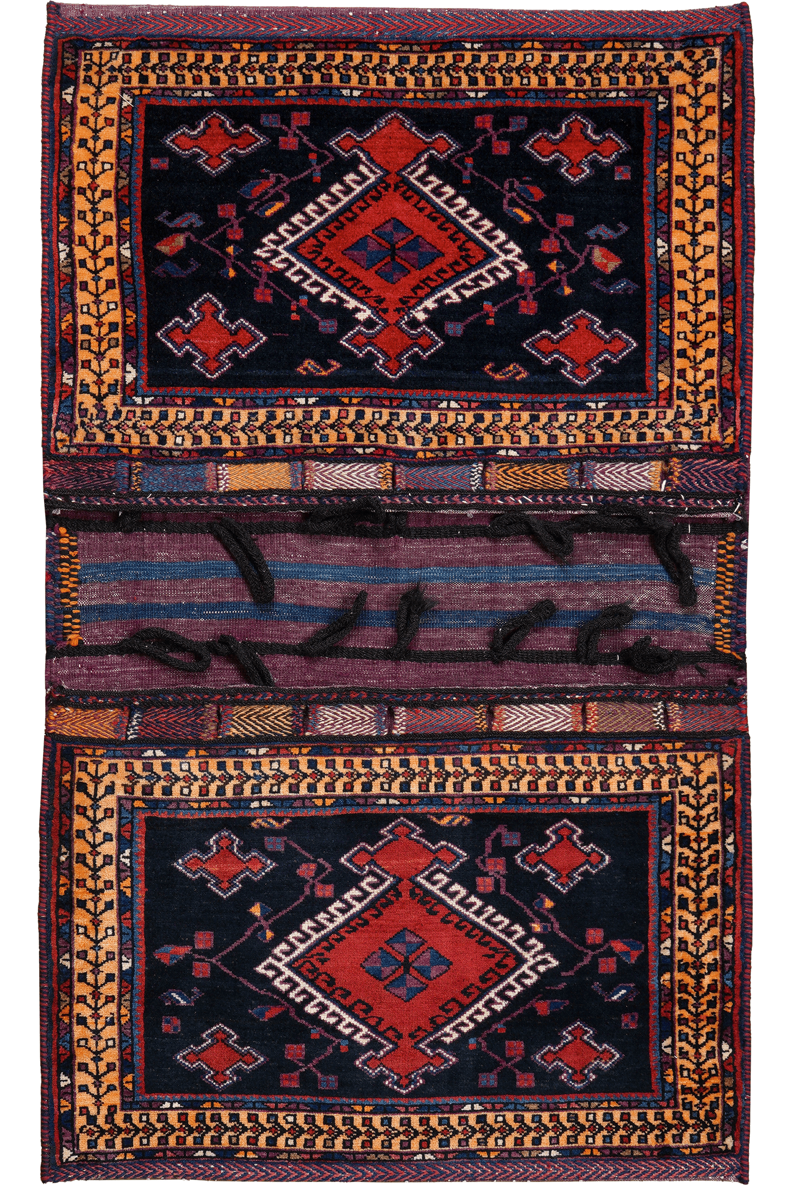 Khorjin — Handmade, 83x100 cm, Blue, 100% Virgin Wool | Main view