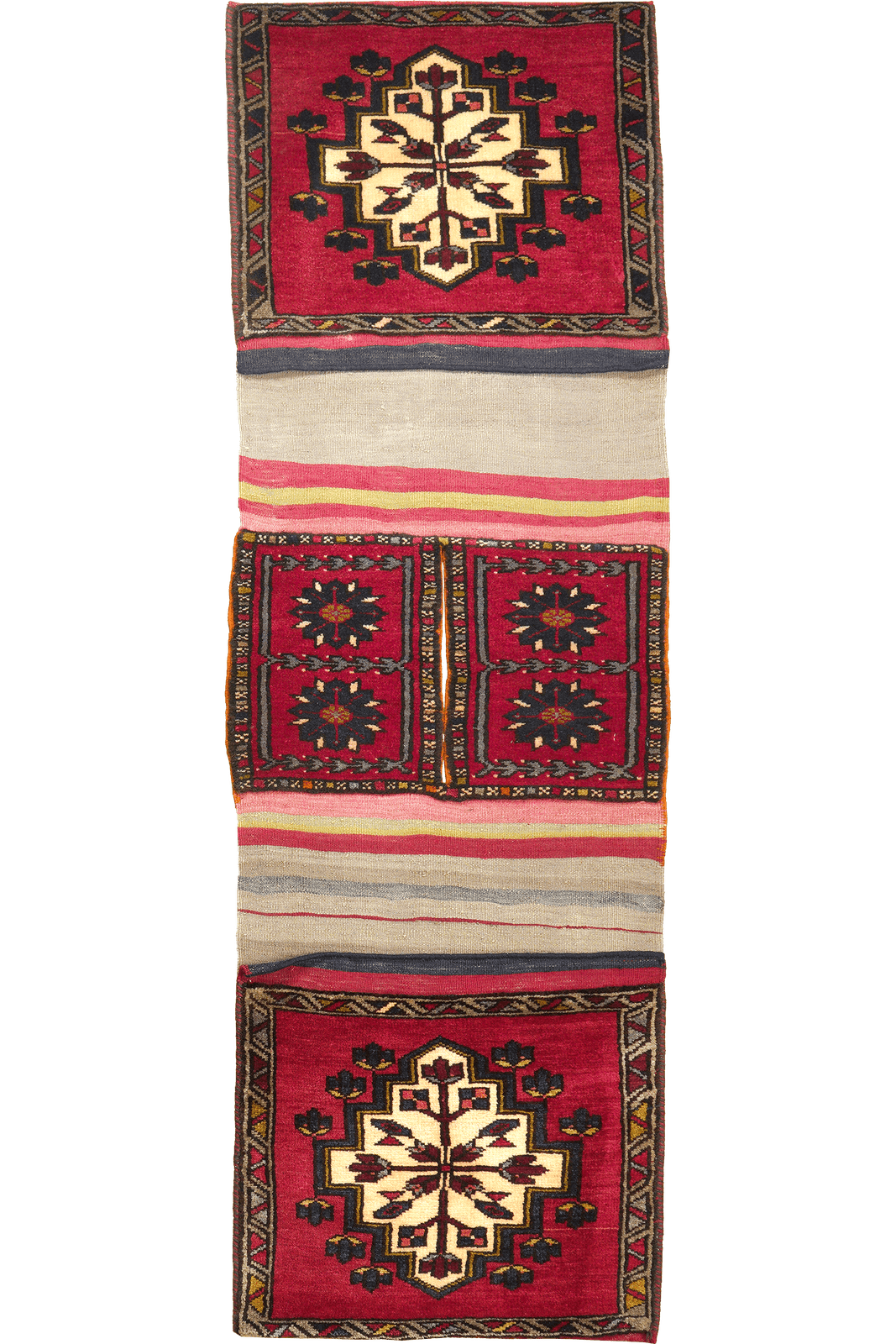 Khorjin — Handmade, 53x123 cm, Red, 100% Virgin Wool | Main view