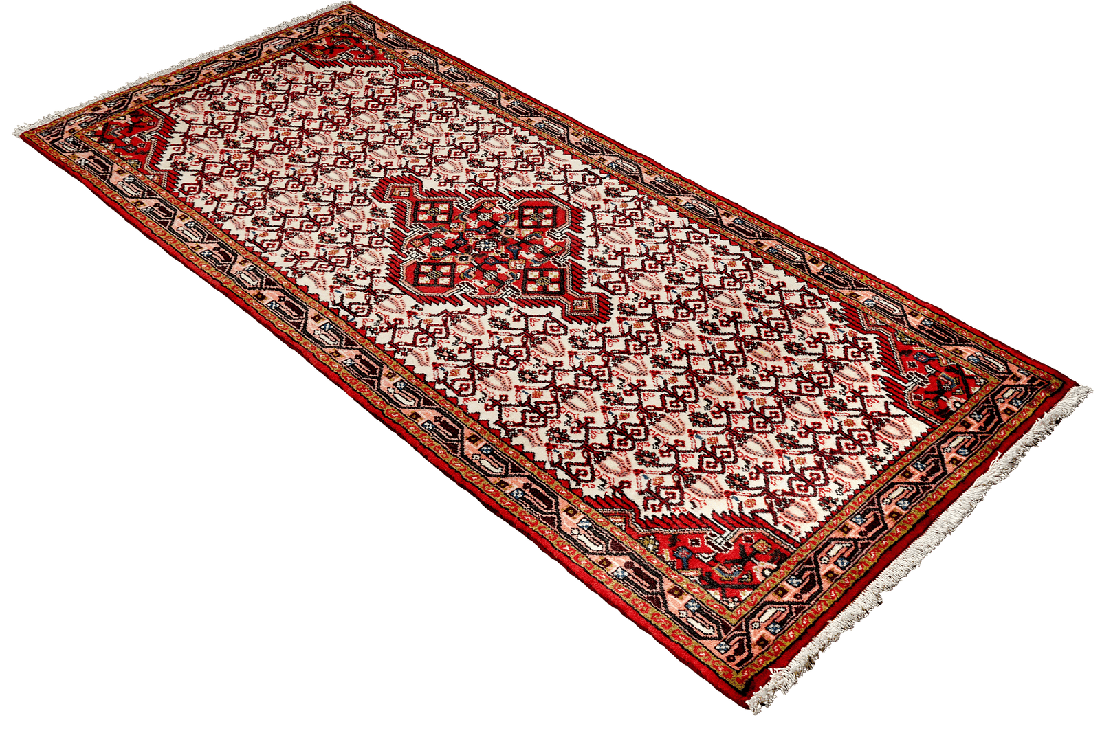 Assadabad — Hand-knotted, 78x193 cm, Beige, 100% Virgin Wool | View 4