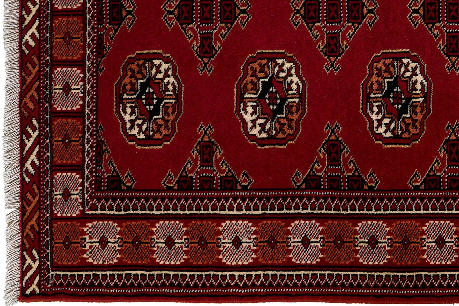 Turkman — Hand-knotted, 99x147 cm, Red, 100% Virgin Wool | View 3
