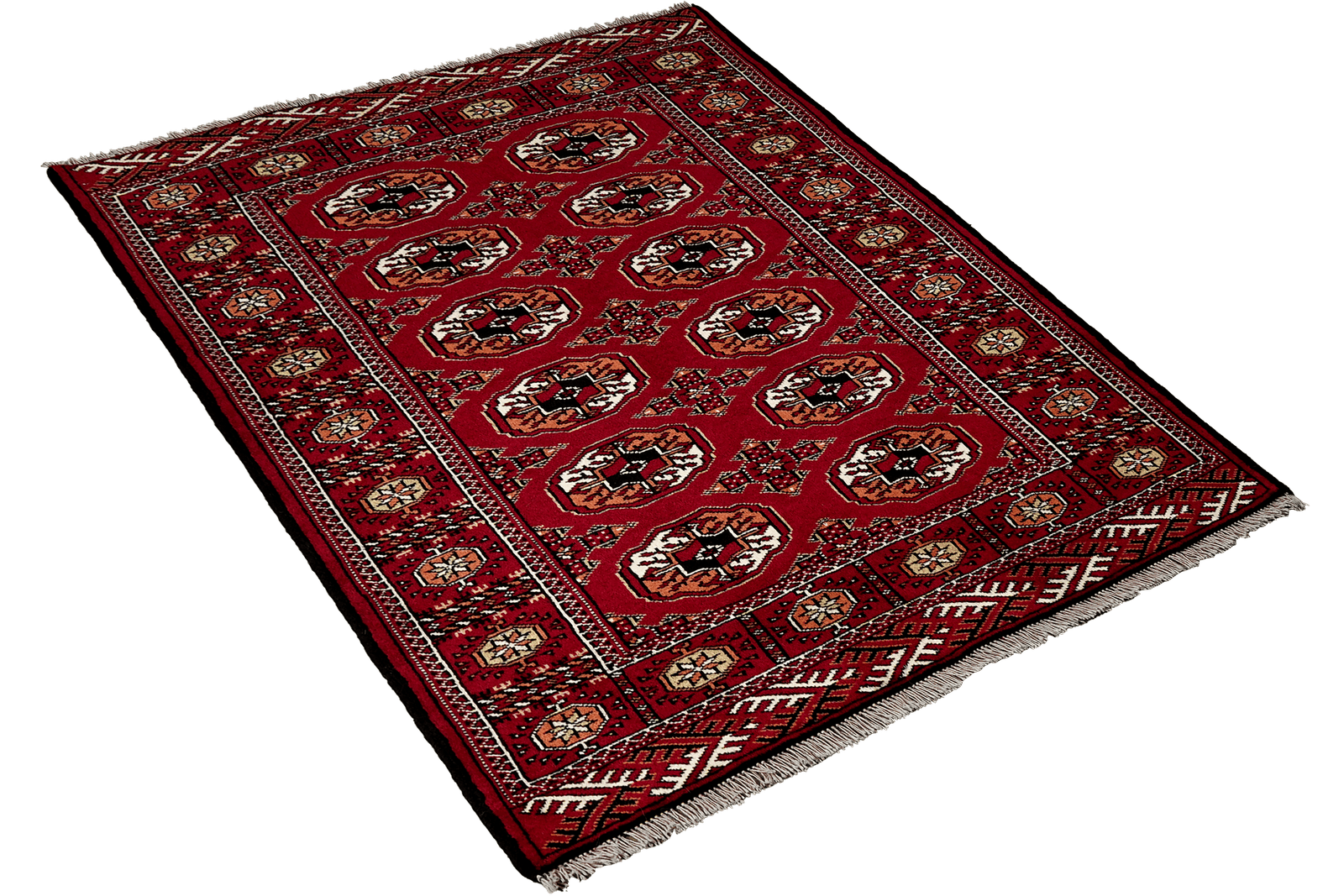 Turkman — Hand-knotted, 99x147 cm, Red, 100% Virgin Wool | View 4