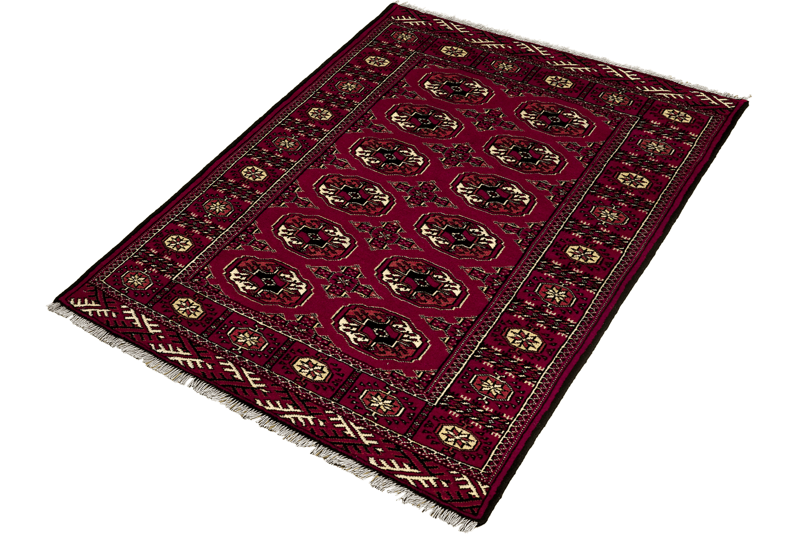 Turkman — Hand-knotted, 101x145 cm, Red, 100% Virgin Wool | View 5