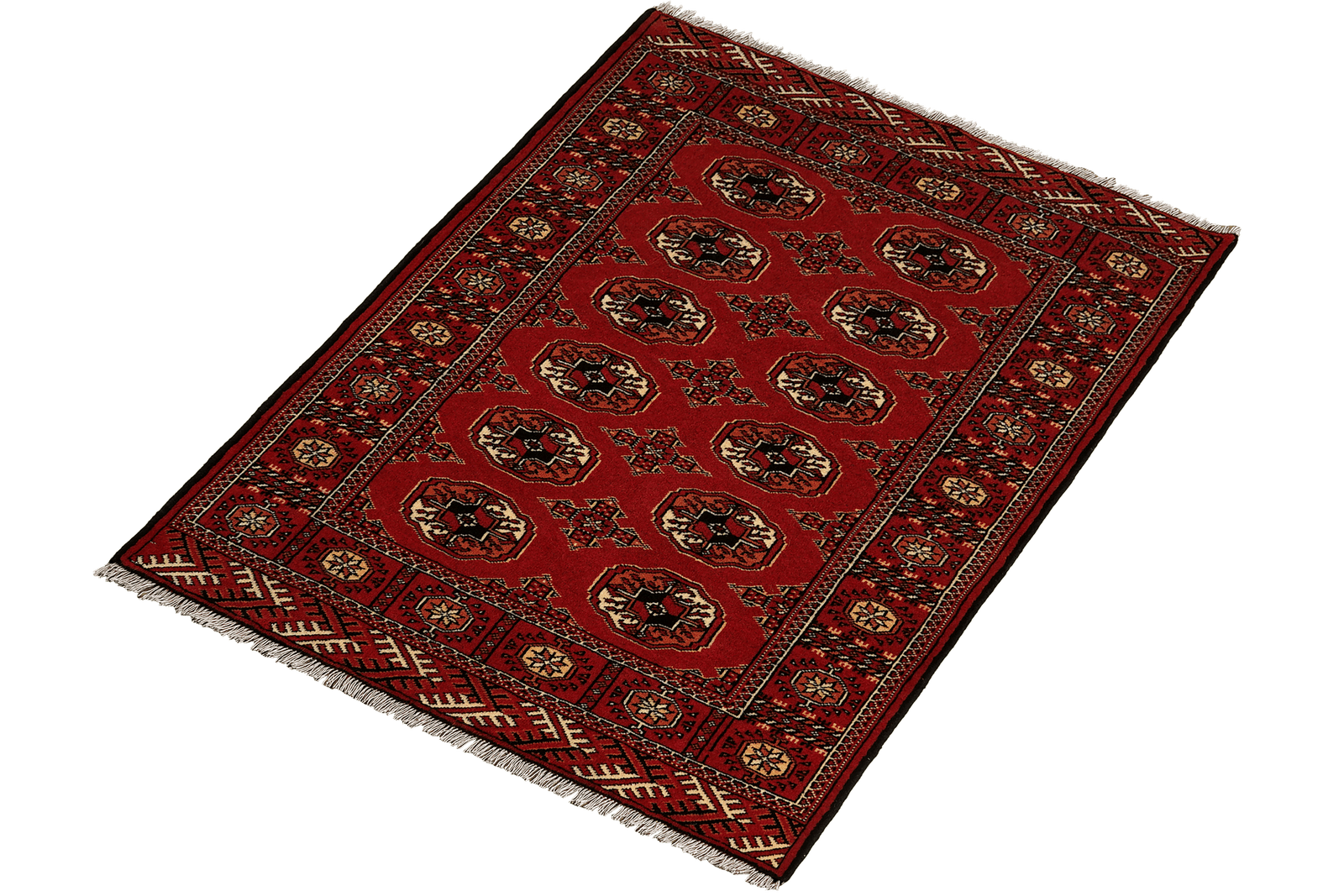 Turkman — Hand-knotted, 103x146 cm, Red, 100% Virgin Wool | View 5