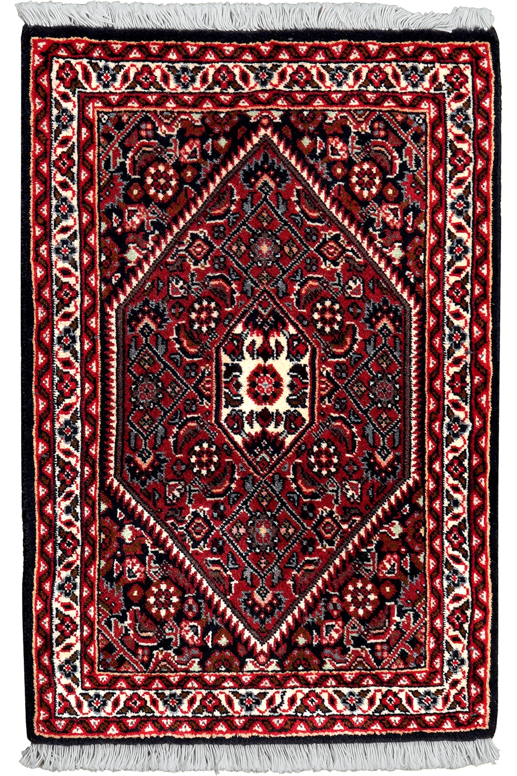 Bidjar Zandjan — Hand-knotted, 45x68 cm, Blue, 100% Virgin Wool | Main view