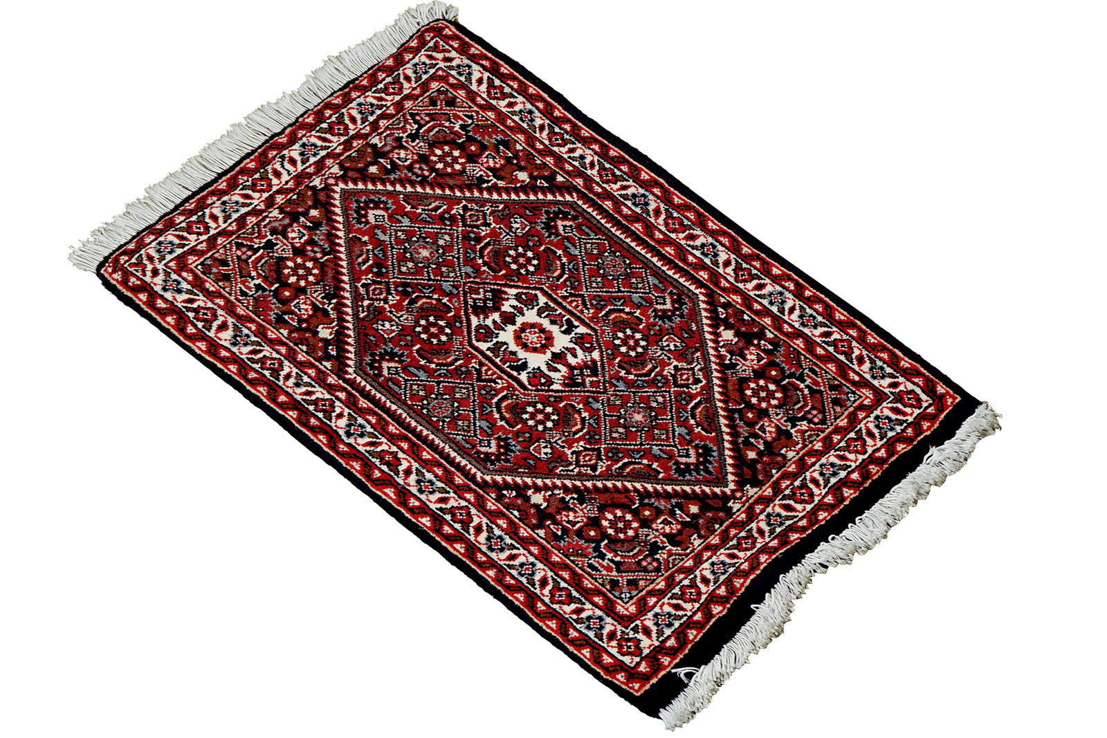 Bidjar Zandjan — Hand-knotted, 45x68 cm, Blue, 100% Virgin Wool | View 4