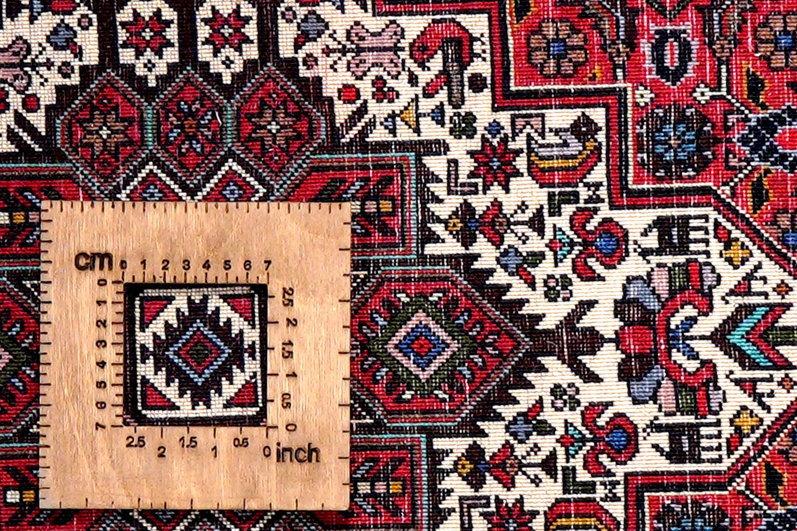 Goltuk — Hand-knotted, 98x147 cm, Red, 100% Virgin Wool | View 8