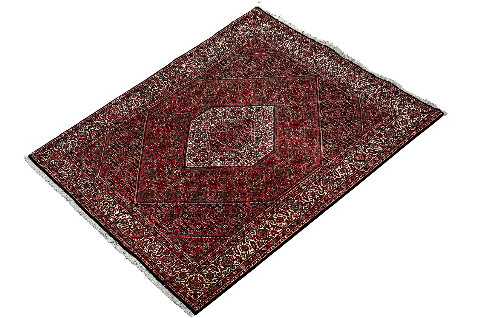 Bidjar Zandjan — Hand-knotted, 167x252 cm, Red, 100% Virgin Wool | View 5