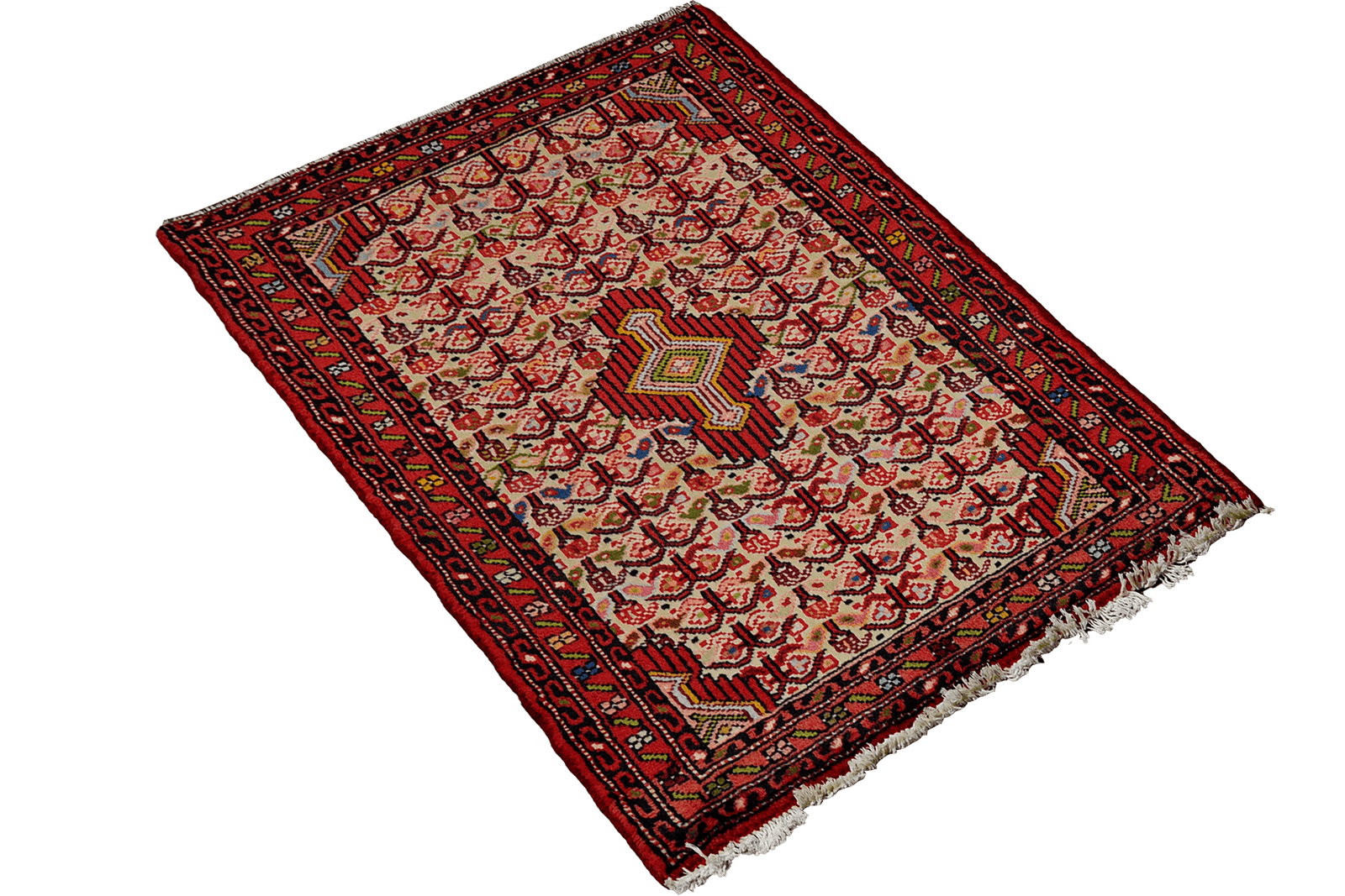 Assadabad — Hand-knotted, 70x102 cm, Multicolor, 100% Virgin Wool | View 4