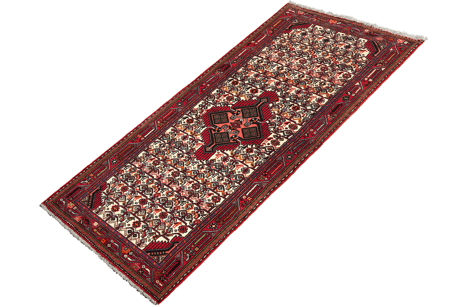 Assadabad — Hand-knotted, 83x215 cm, Beige, 100% Virgin Wool | View 5