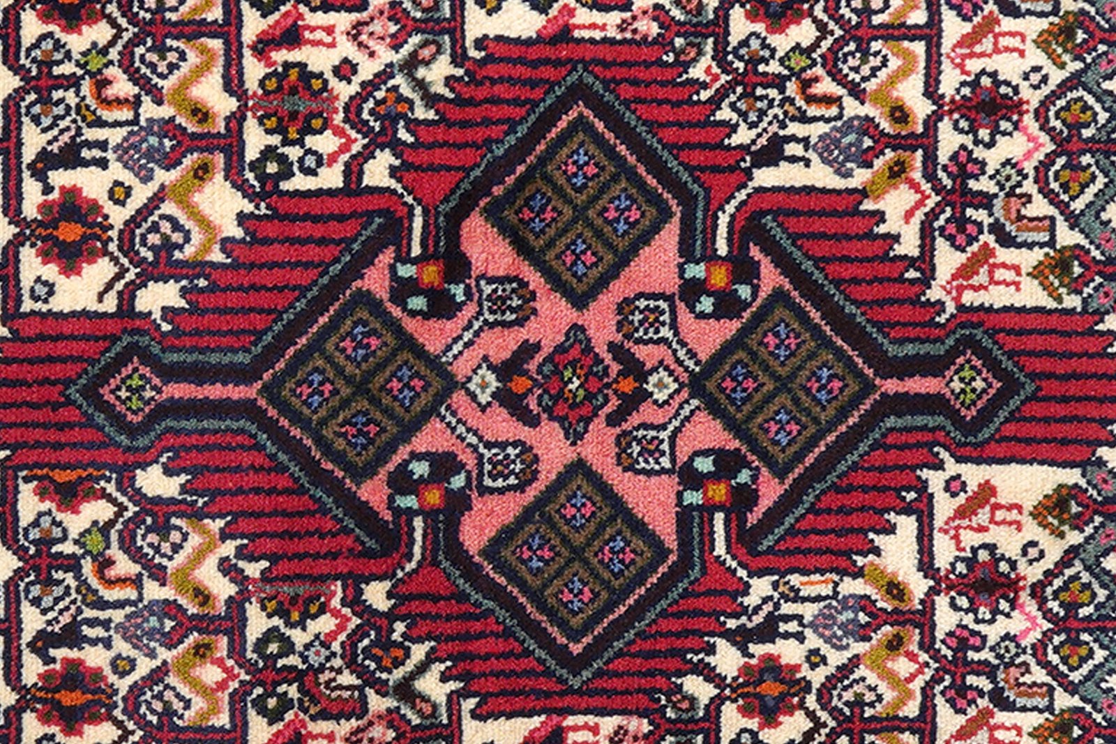Assadabad — Hand-knotted, 83x215 cm, Beige, 100% Virgin Wool | View 6