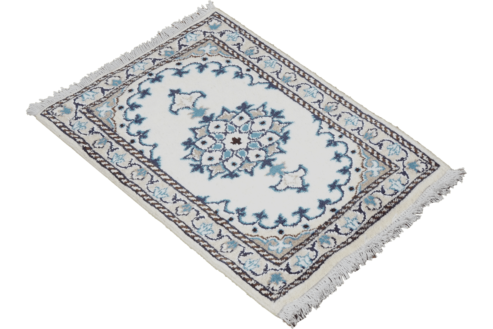 Nain 12La — Hand-knotted, 39x60 cm, Beige, 100% Virgin Wool | View 4