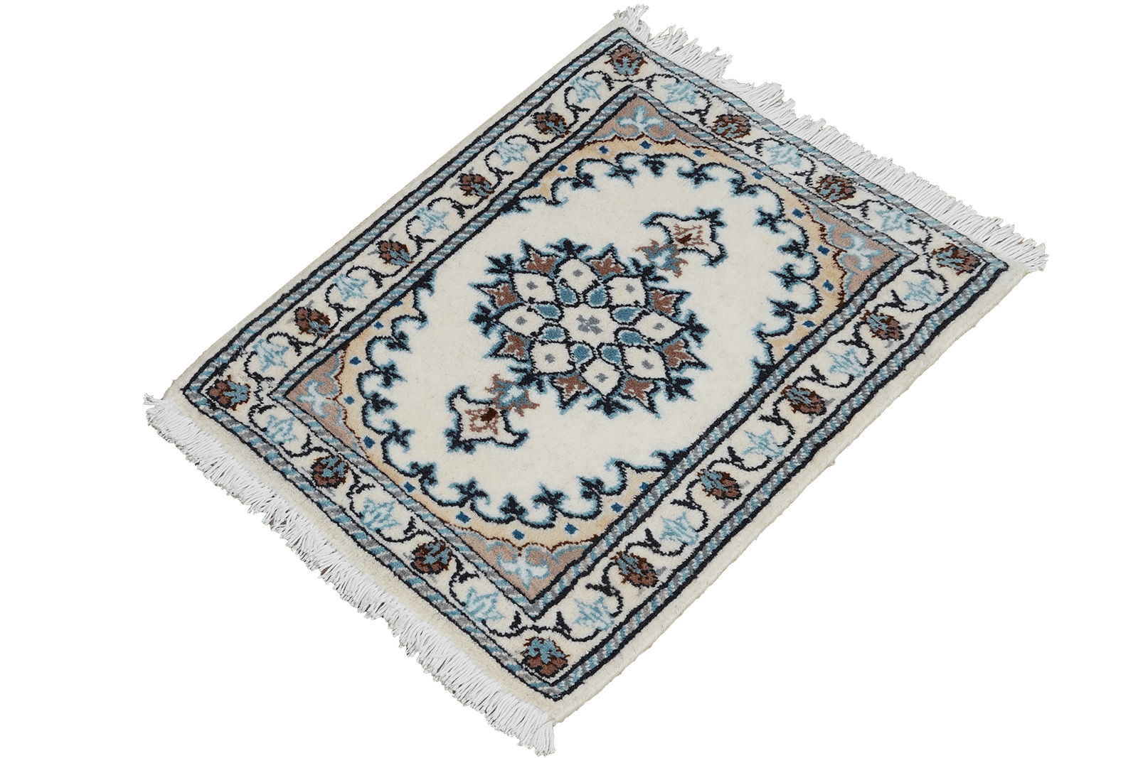 Nain 12La — Hand-knotted, 40x59 cm, Multicolor, 100% Virgin Wool | View 5