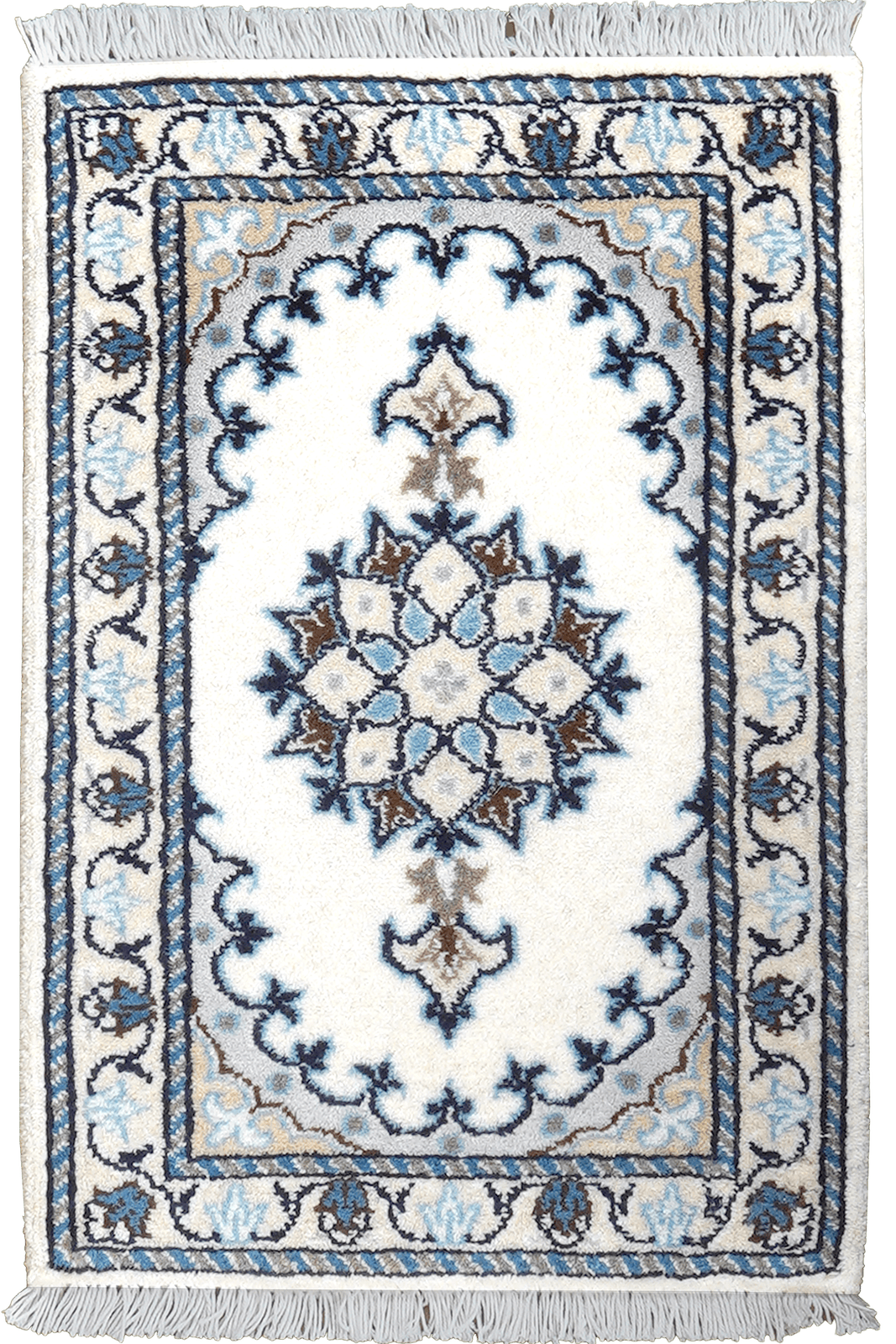 Nain 12La — Hand-knotted, 39x58 cm, Beige, 100% Virgin Wool | Main view