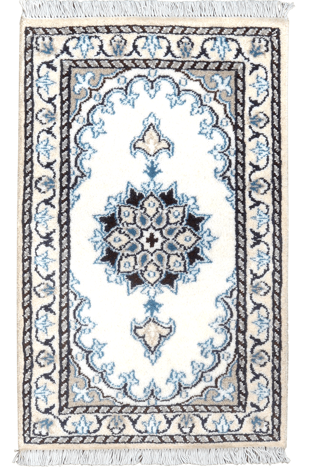 Nain 12La — Hand-knotted, 39x64 cm, Multicolor, 100% Virgin Wool | Main view