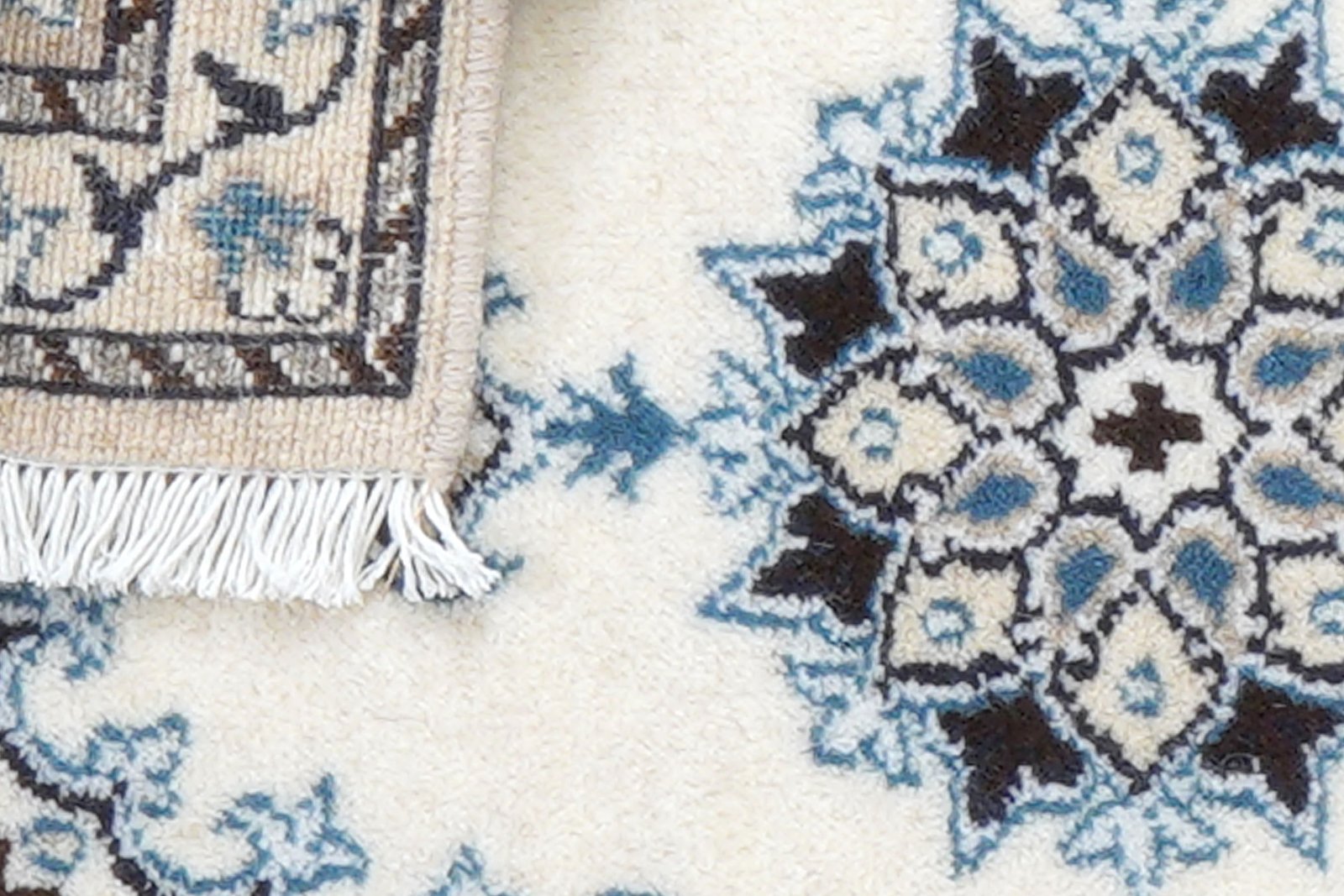 Nain 12La — Hand-knotted, 39x64 cm, Multicolor, 100% Virgin Wool | View 7