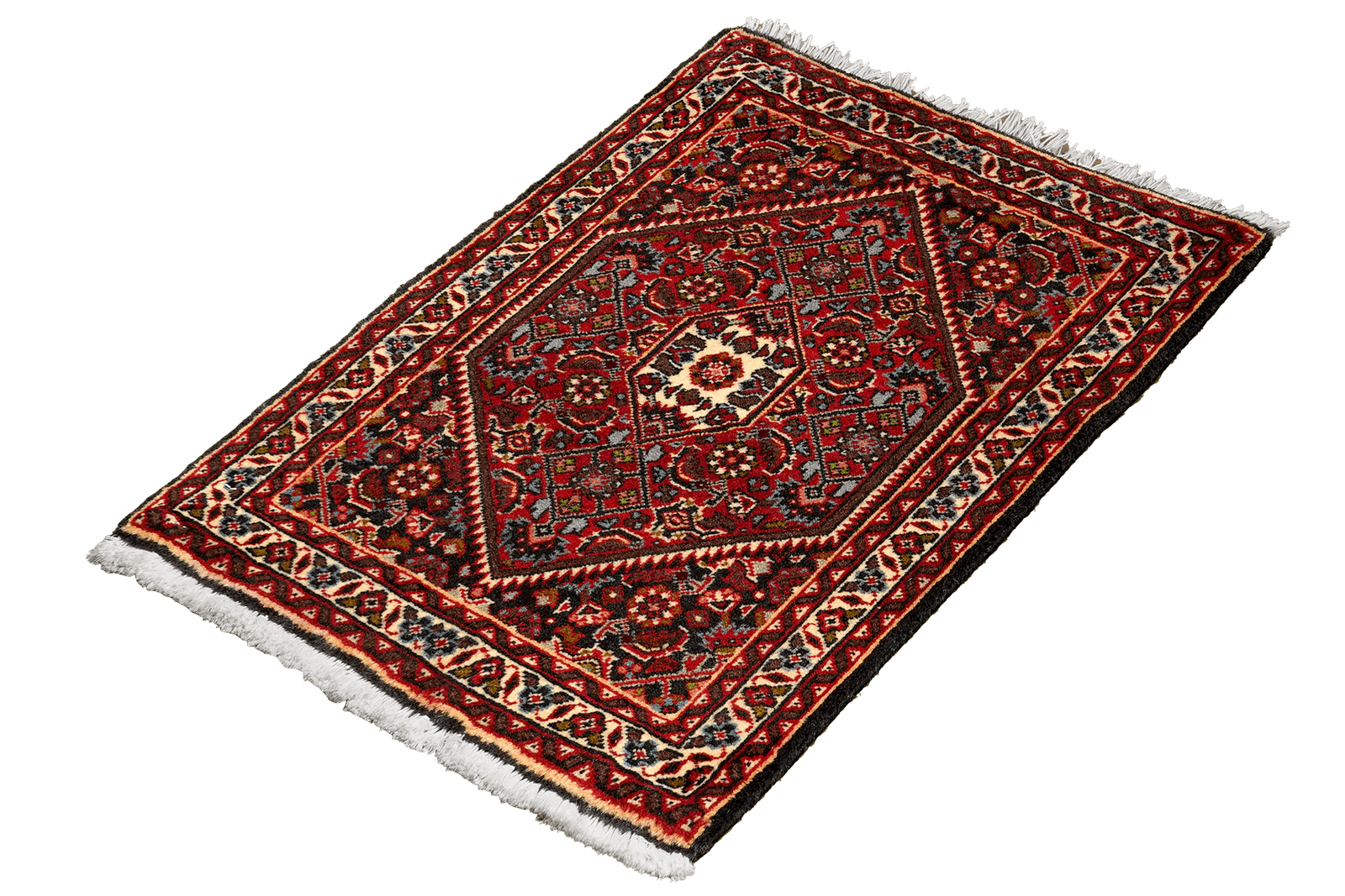 Bidjar Zandjan — Hand-knotted, 47x61 cm, Blue, 100% Virgin Wool | View 5
