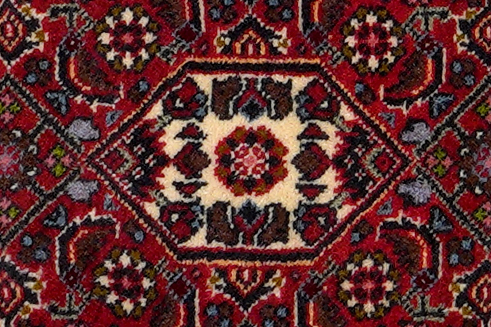 Bidjar Zandjan — Hand-knotted, 47x61 cm, Blue, 100% Virgin Wool | View 6