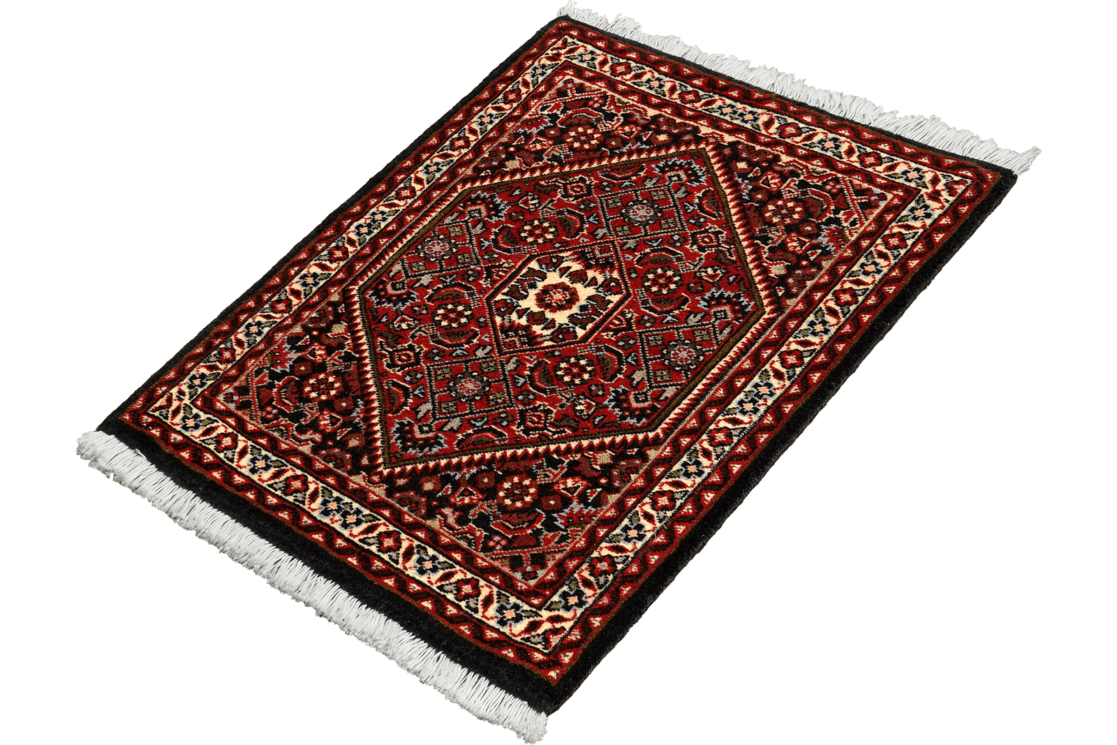 Bidjar Zandjan — Hand-knotted, 46x63 cm, Blue, 100% Virgin Wool | View 5
