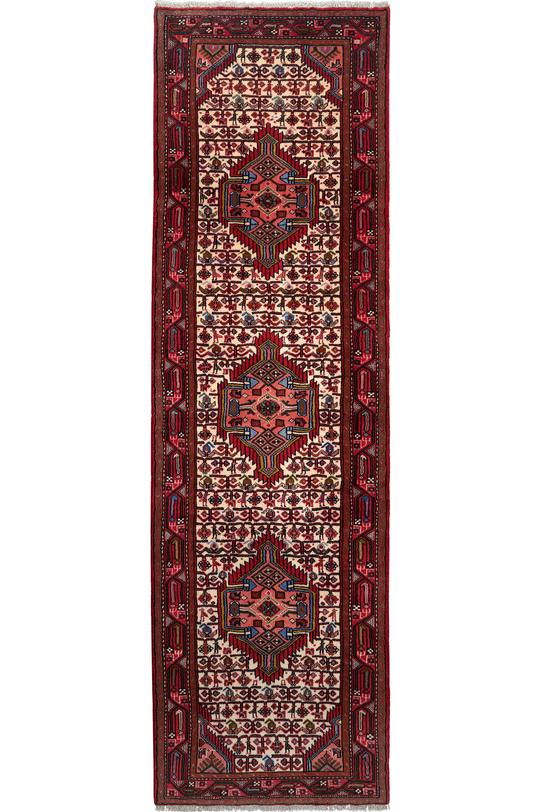 Assadabad — Hand-knotted, 85x289 cm, Multicolor, 100% Virgin Wool | Main view
