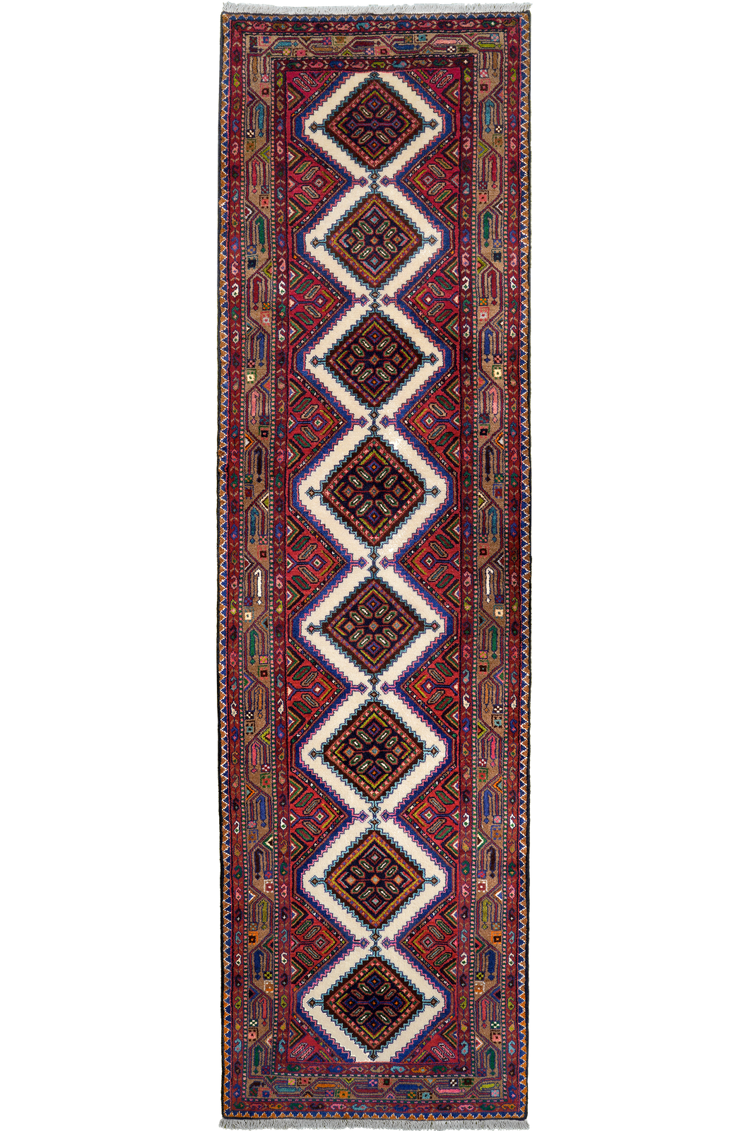 Zagheh — Hand-knotted, 84x310 cm, Beige, 100% Virgin Wool | Main view