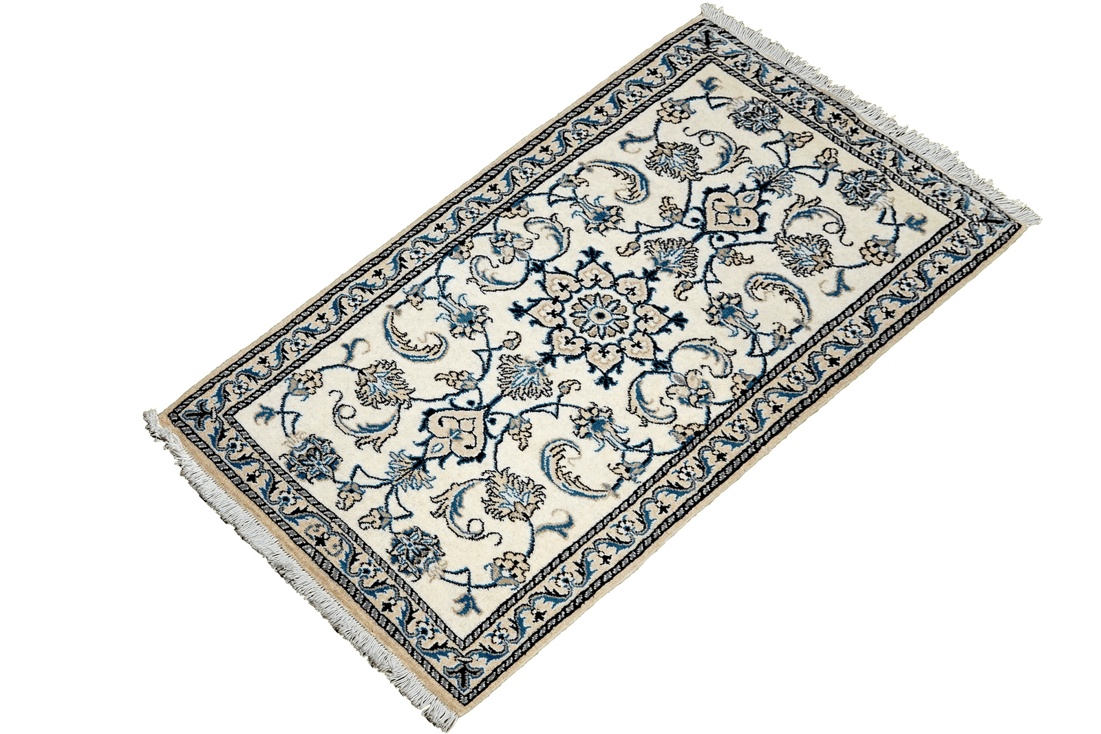 Nain 12La — Hand-knotted, 73x140 cm, Beige, 100% Virgin Wool | View 5