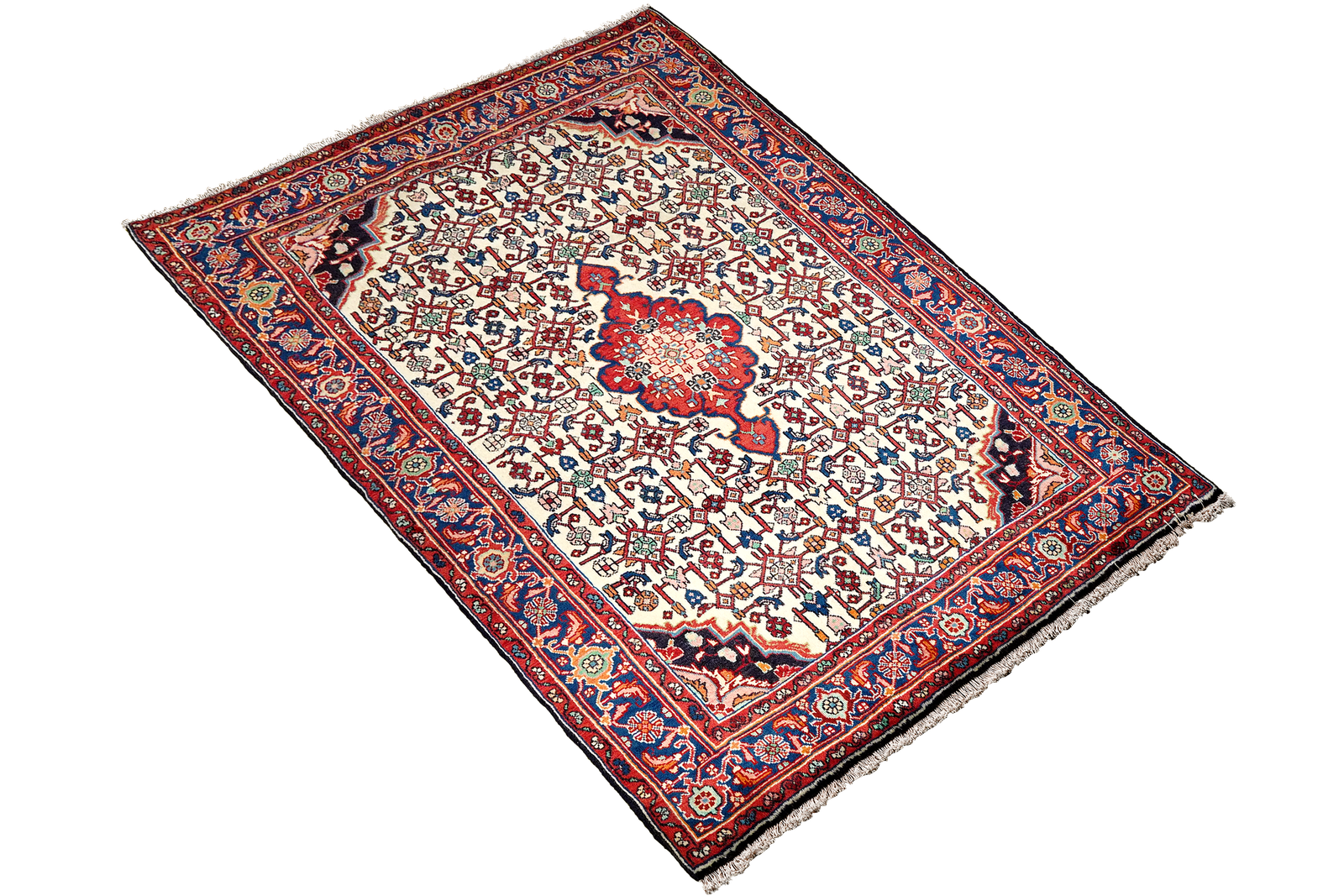 Bidjar Zandjan — Hand-knotted, 109x160 cm, Beige, 100% Virgin Wool | View 4