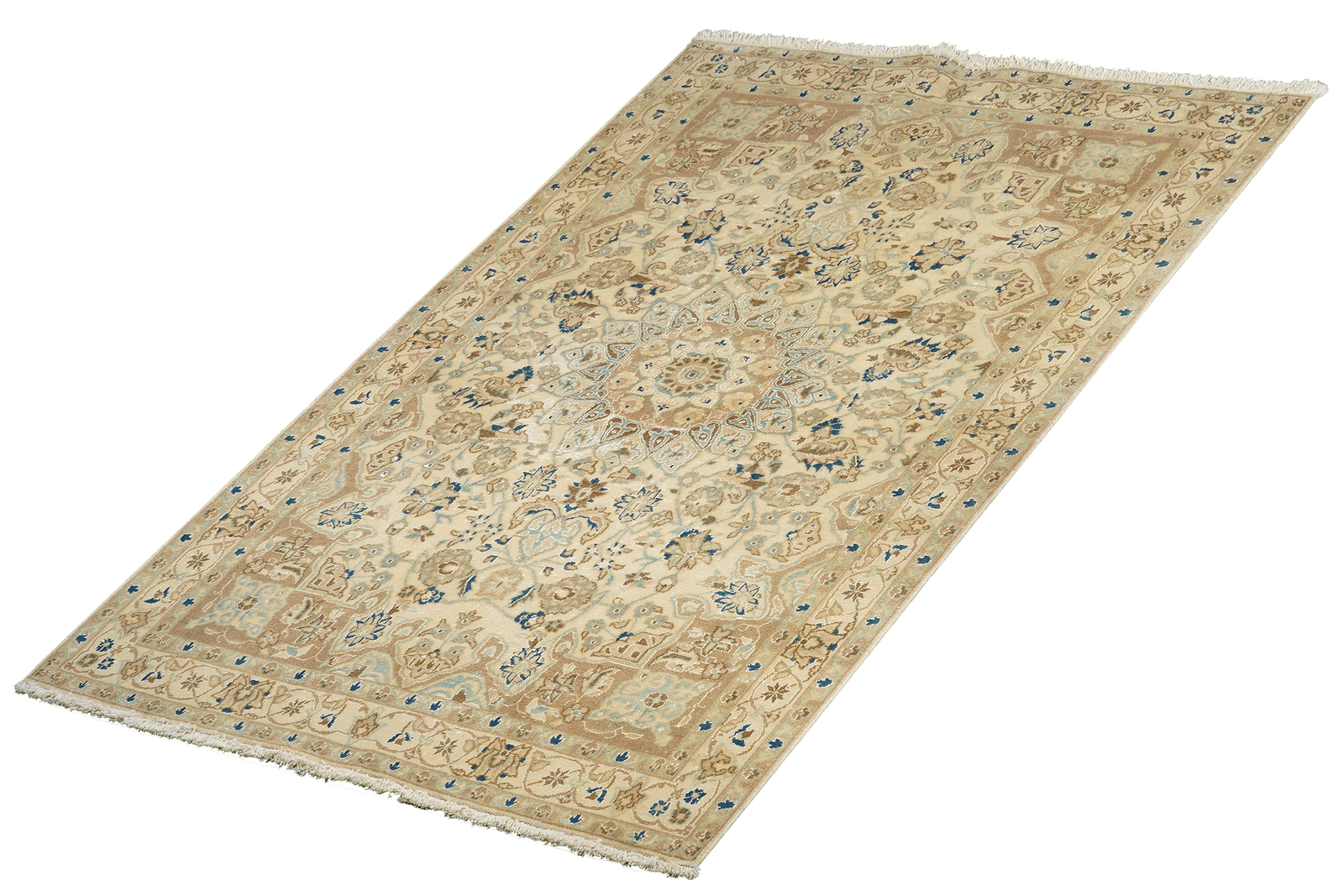 Heritage Saber — Handgefertigt, 198x122 cm, Beige, 100% Virgin Wool | View 6