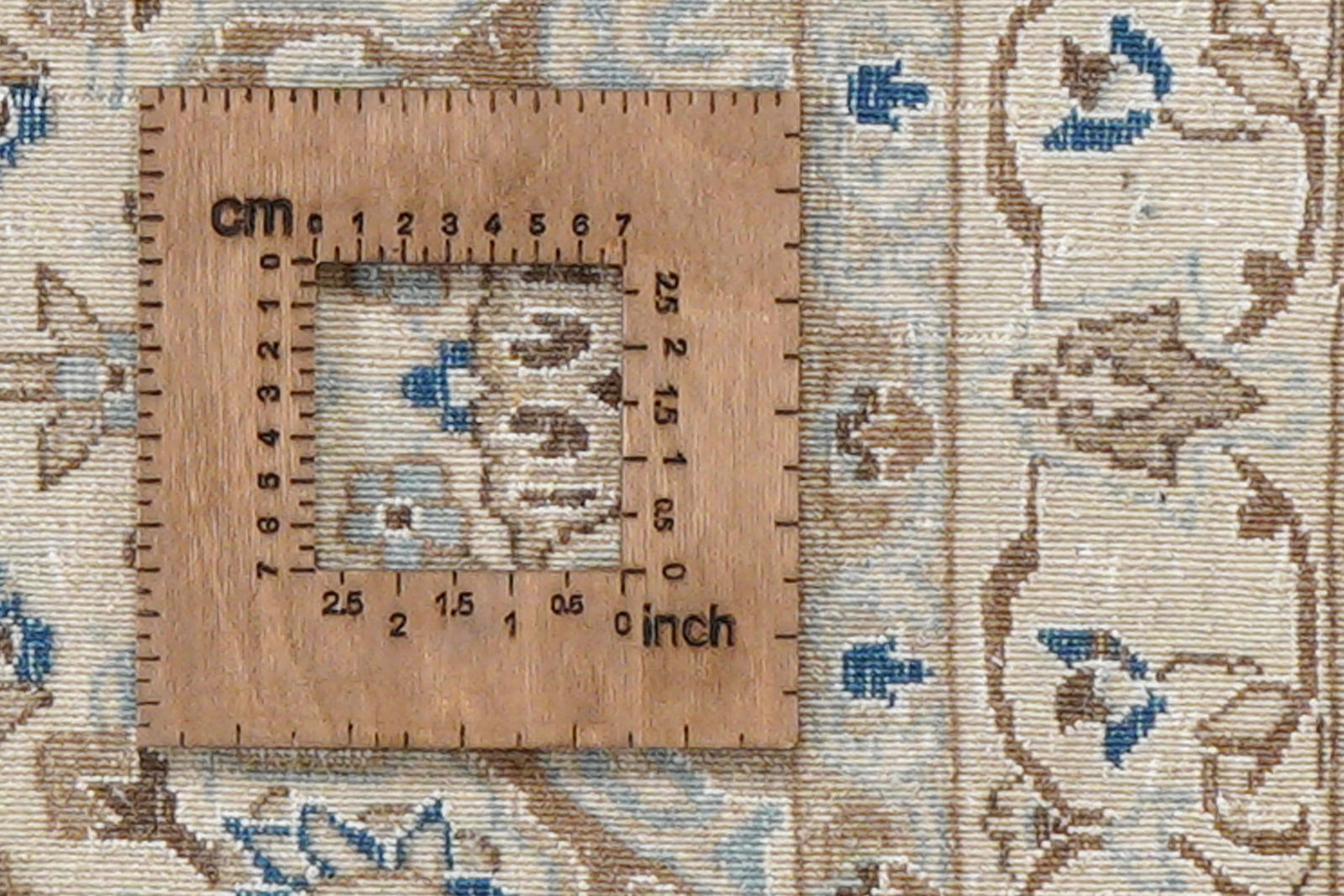 Heritage Saber — Handgefertigt, 198x122 cm, Beige, 100% Virgin Wool | View 9