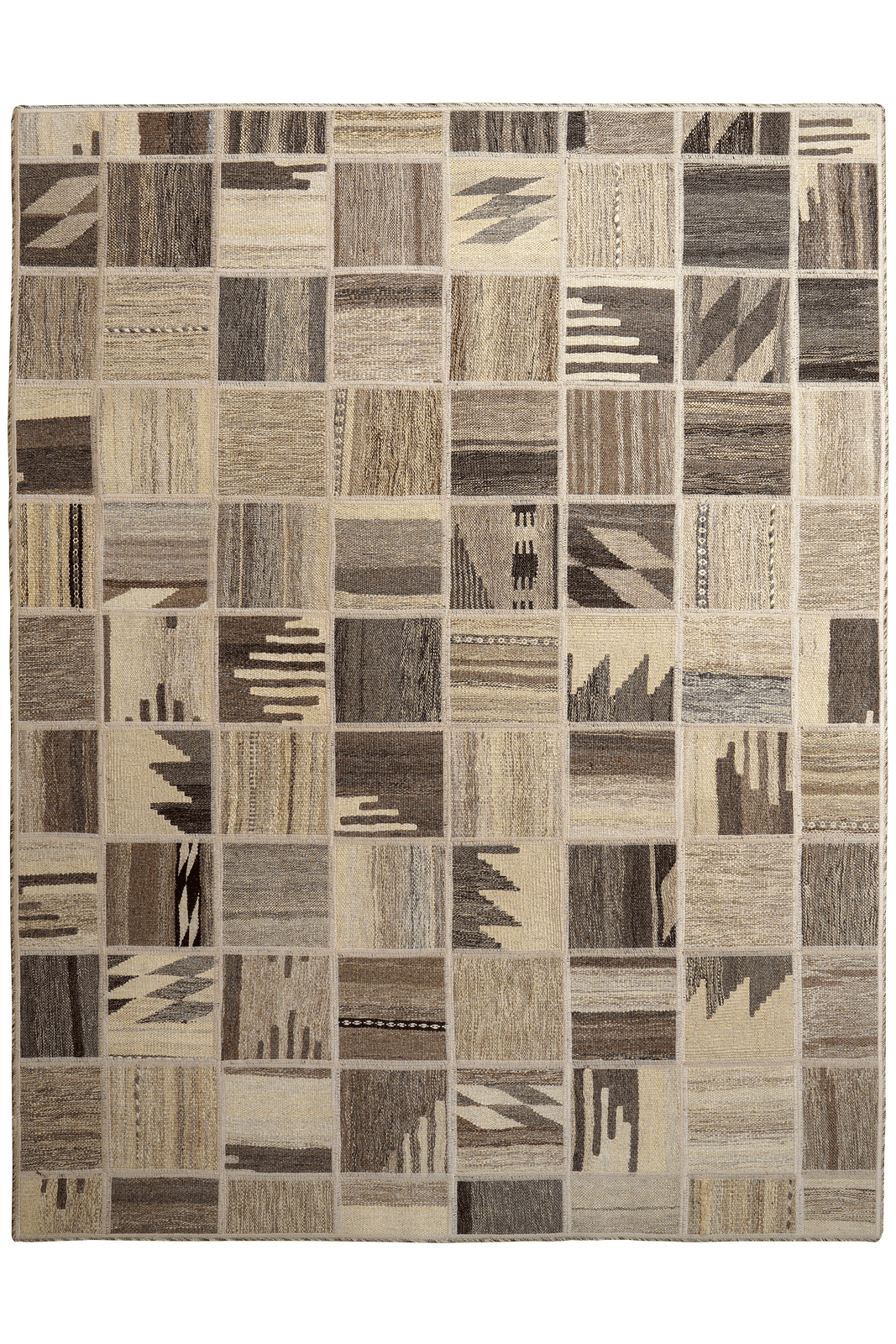 Kelim Tekkeh — Handmade, 150x200 cm, Beige, 100% Virgin Wool | Main view