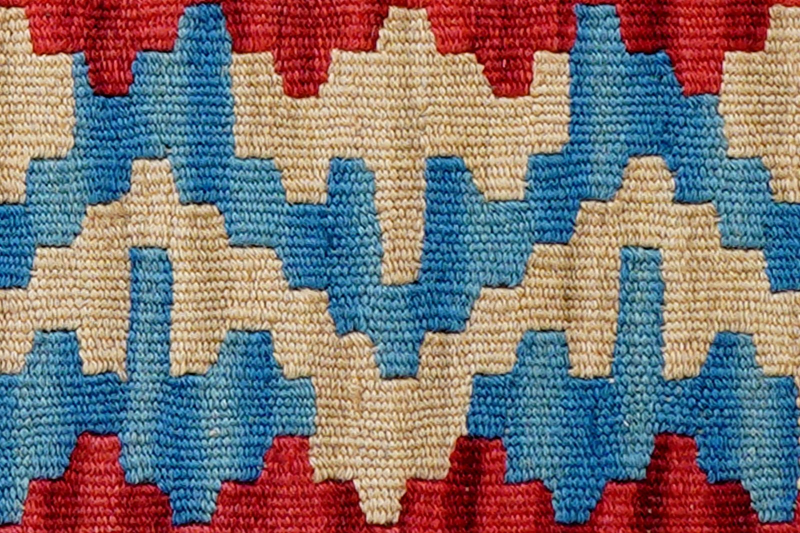 Kelim Gashgai — Handmade, 44x57 cm, Red, 100% Virgin Wool | View 5