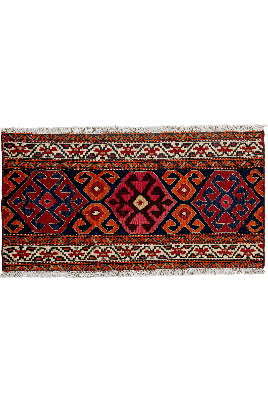 Sumak Shahsavan — Handmade, 105x56 cm, Blue, 100% Virgin Wool | Main view