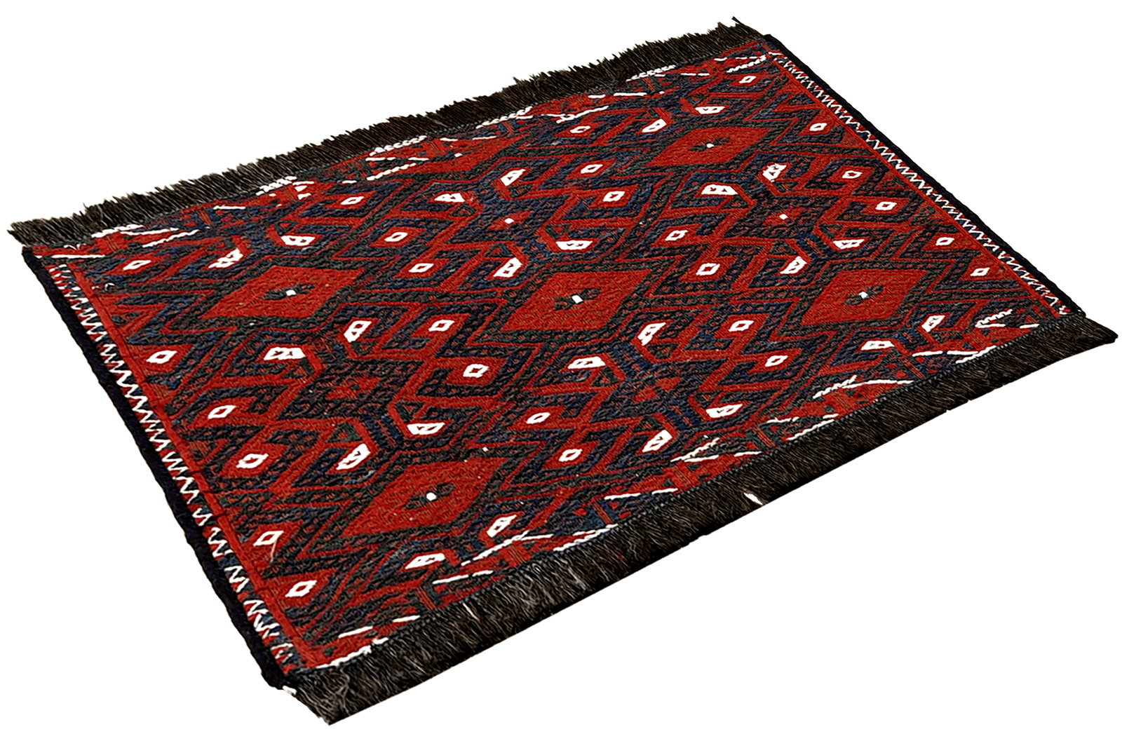Kelim Turkman — Handmade, 59x36 cm, Multicolor, 100% Virgin Wool | View 4