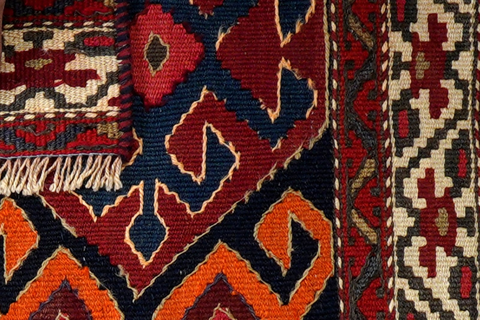 Sumak Shahsavan — Handmade, 110x53 cm, Blue, 100% Virgin Wool | View 6