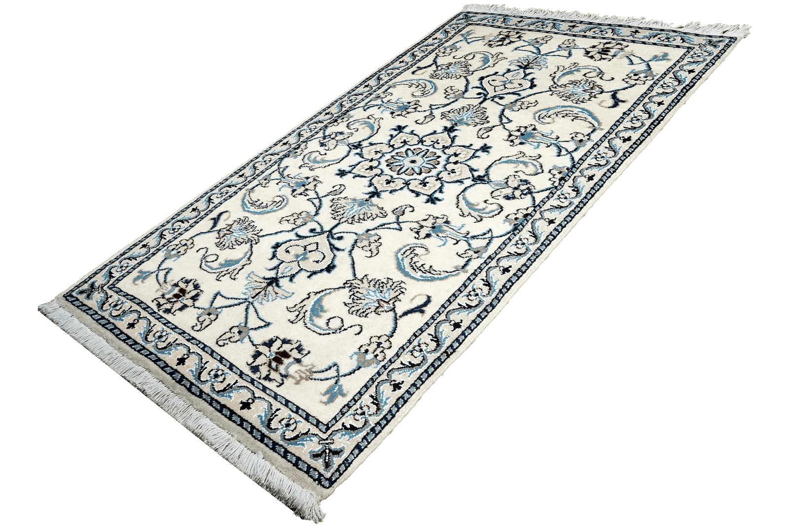 Nain 12La — Hand-knotted, 66x138 cm, Beige, 100% Virgin Wool | View 5