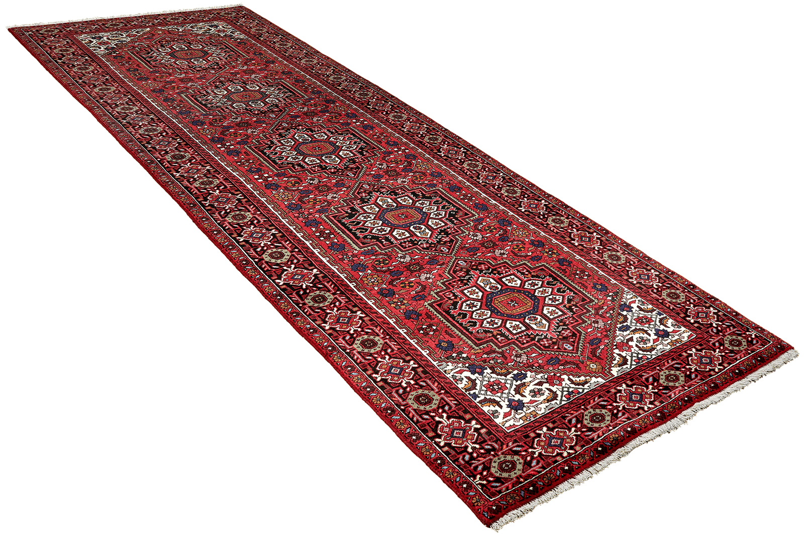 Goltuk — Hand-knotted, 81x301 cm, Red, 100% Virgin Wool | View 4