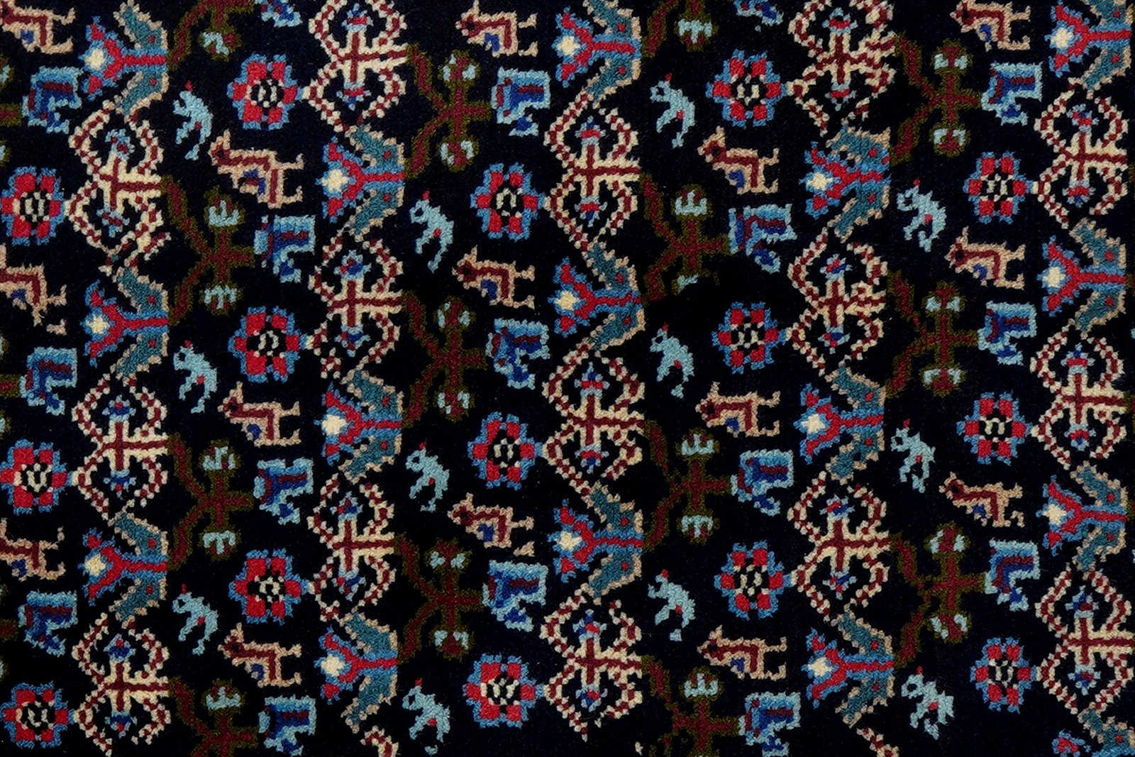 Hamadan — Hand-knotted, 68x190 cm, Blue, 100% Virgin Wool | View 6