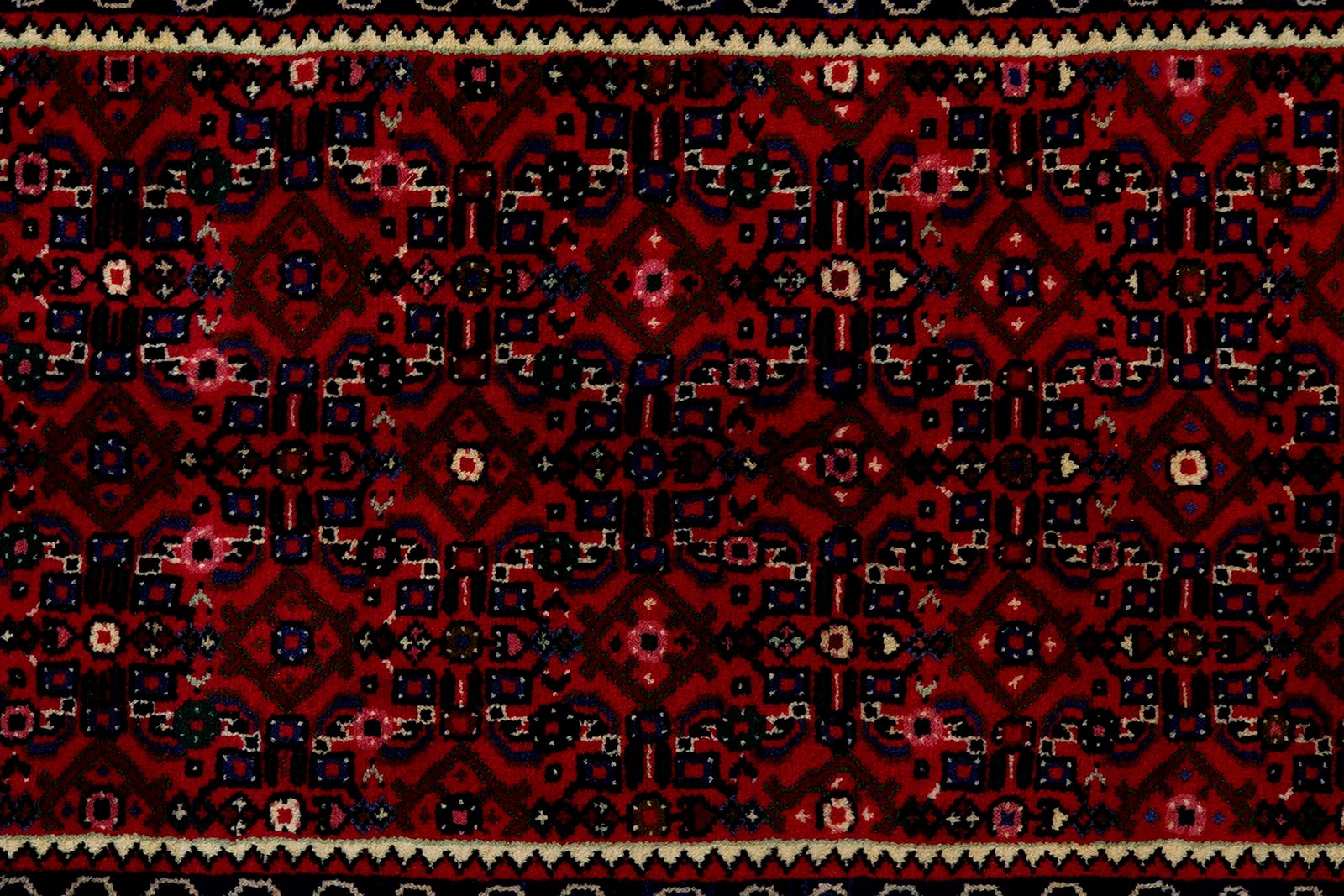 Hosseinabad — Hand-knotted, 79x304 cm, Red, 100% Virgin Wool | View 6