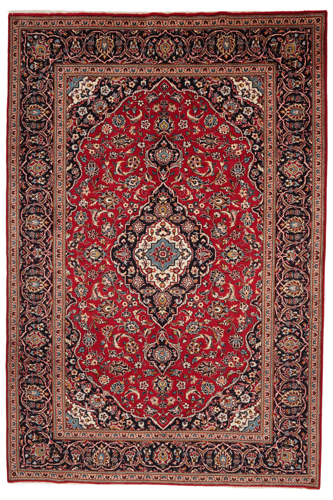 Ardakan — Hand-knotted, 200x295 cm, Red, 100% Virgin Wool | Main view
