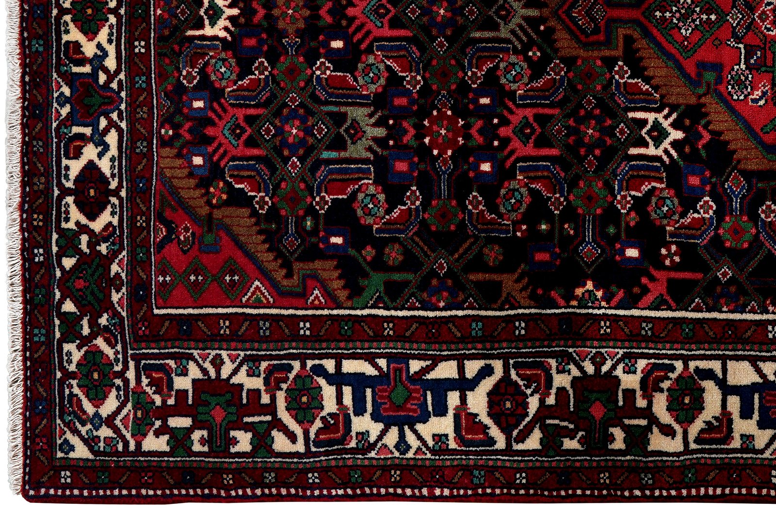 Assadabad — Hand-knotted, 135x210 cm, Blue, 100% Virgin Wool | View 3