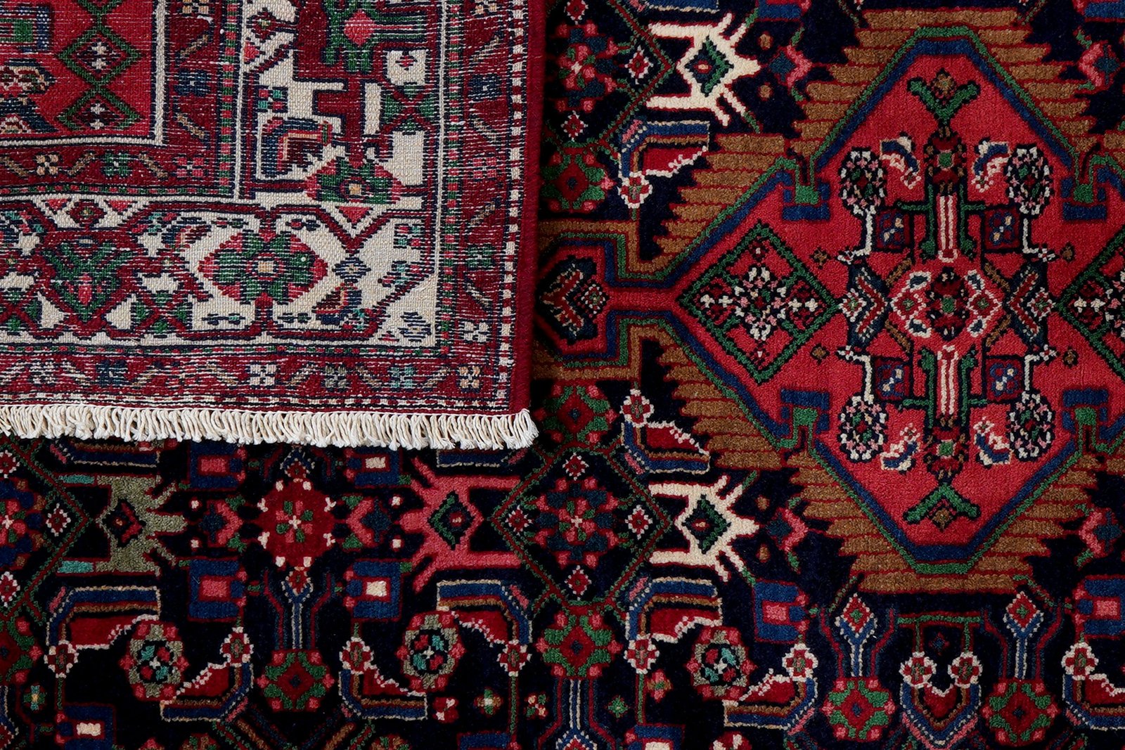 Assadabad — Hand-knotted, 135x210 cm, Blue, 100% Virgin Wool | View 7