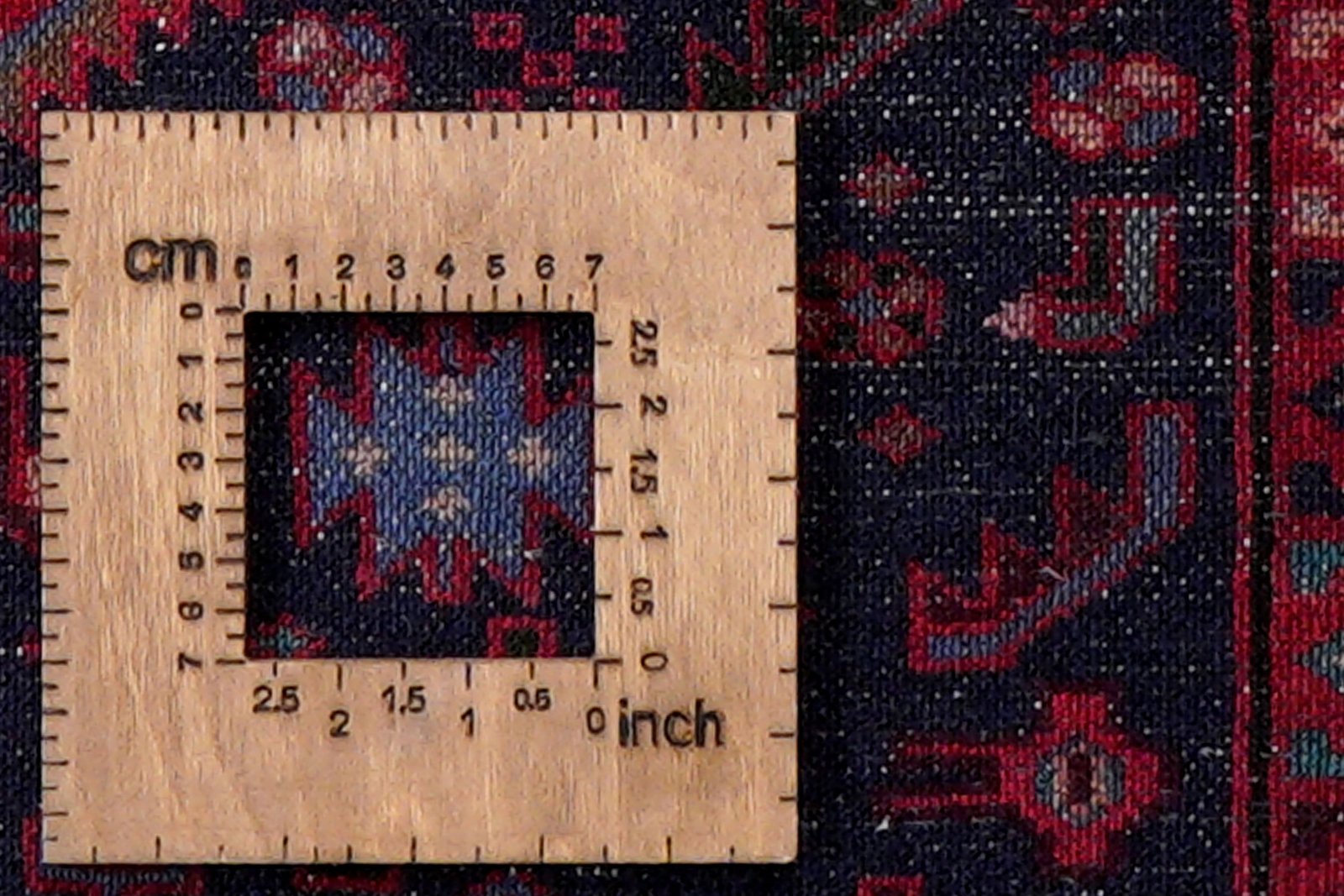 Khamseh — Hand-knotted, 132x200 cm, Red, 100% Virgin Wool | View 8