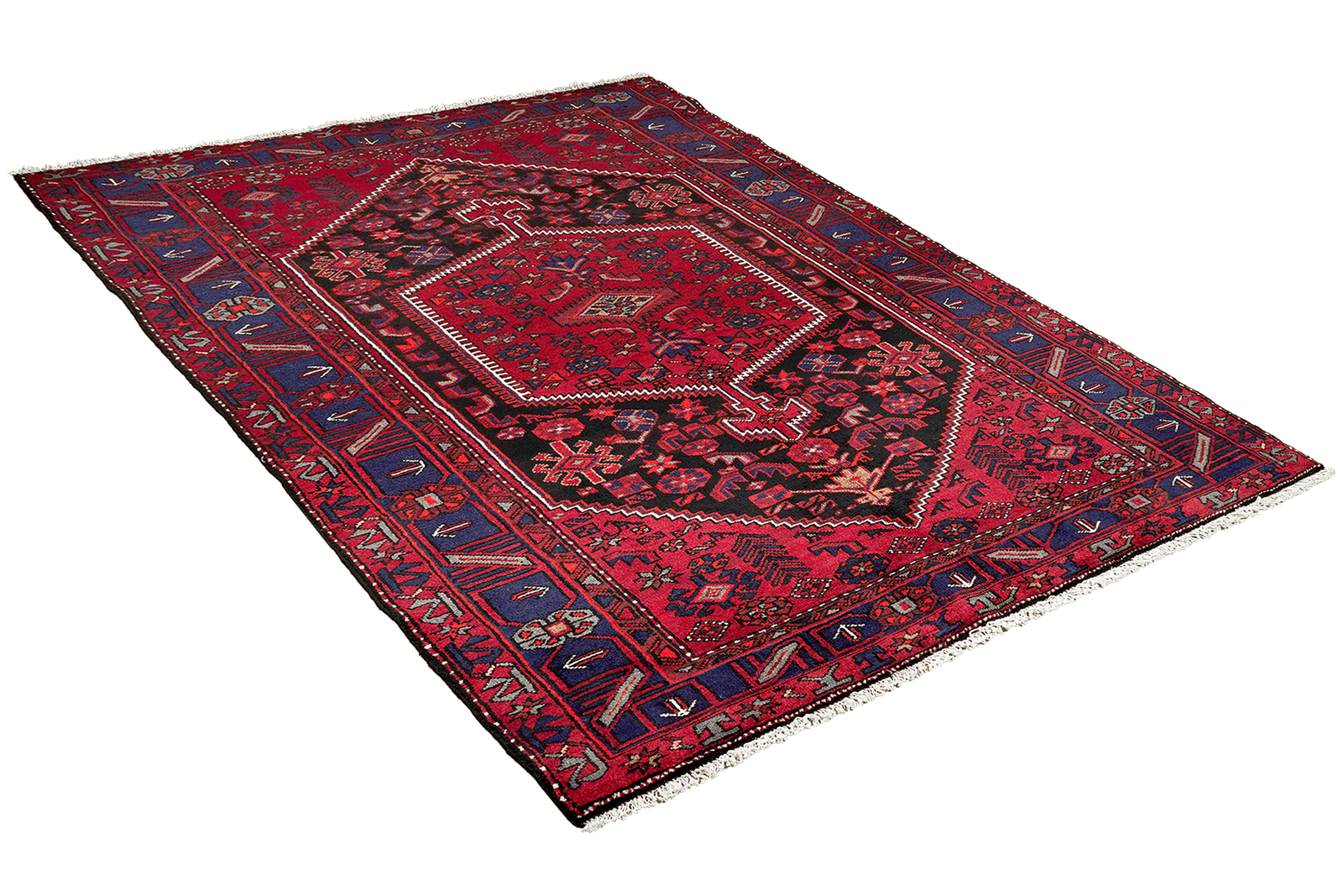 Khamseh — Hand-knotted, 151x259 cm, Black, 100% Virgin Wool | View 4