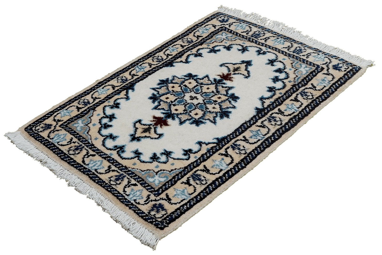 Nain 12La — Hand-knotted, 39x64 cm, Beige, 100% Virgin Wool | View 5