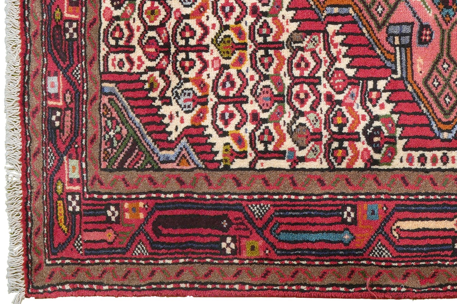 Assadabad — Hand-knotted, 80x120 cm, Beige, 100% Virgin Wool | View 3