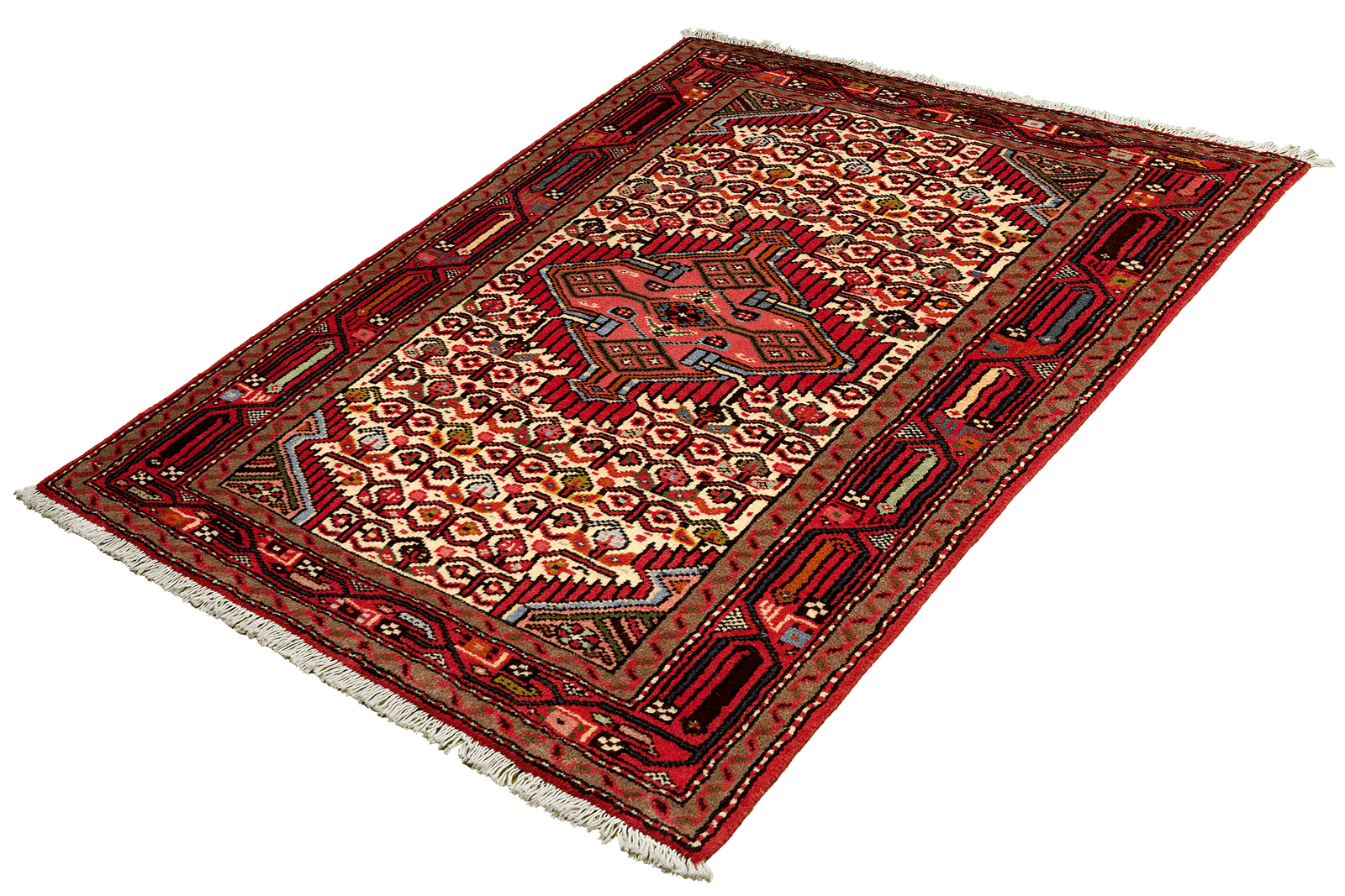Assadabad — Hand-knotted, 80x120 cm, Beige, 100% Virgin Wool | View 5