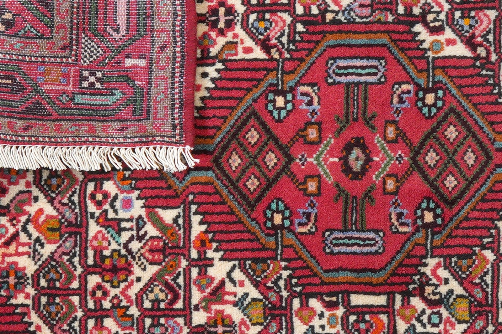Assadabad — Hand-knotted, 86x121 cm, Beige, 100% Virgin Wool | View 7