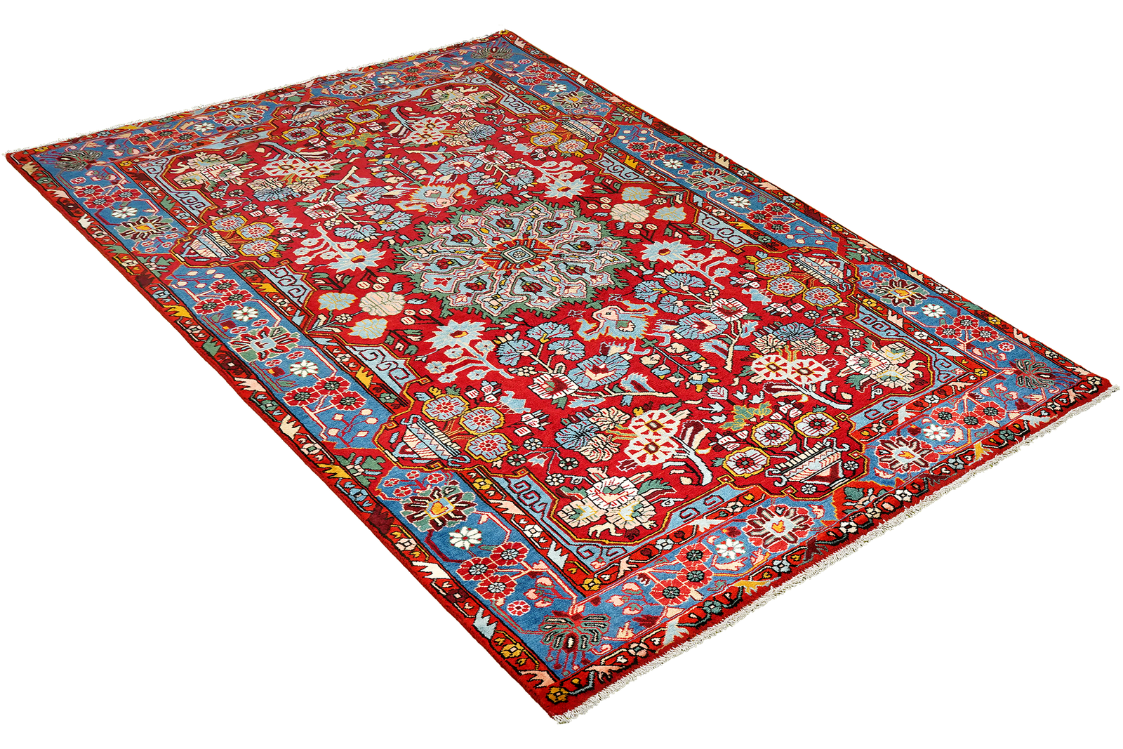 Nahavand — Hand-knotted, 156x240 cm, Red, 100% Virgin Wool | View 4